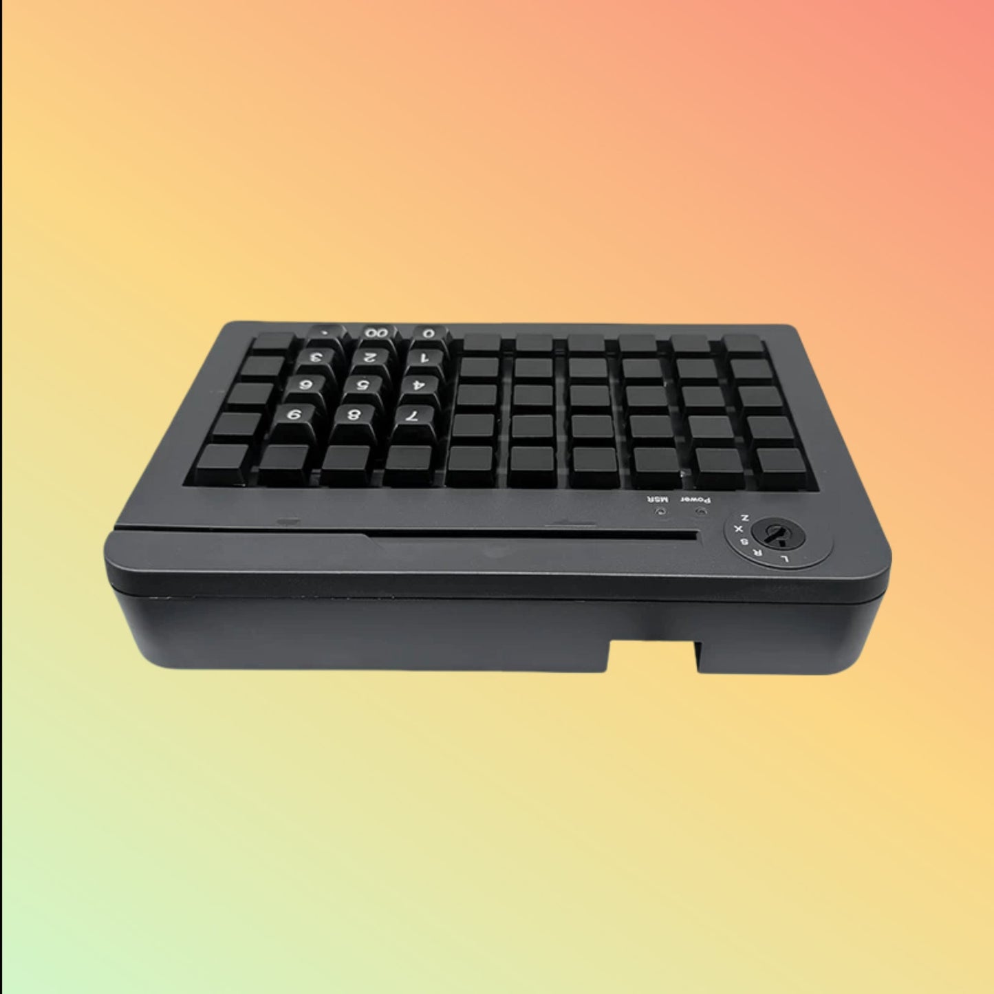 Ocom (KB50) 50 Keys Programmable Keyboard with Triple Tracks Magnetic Card Reader - NEOTECH