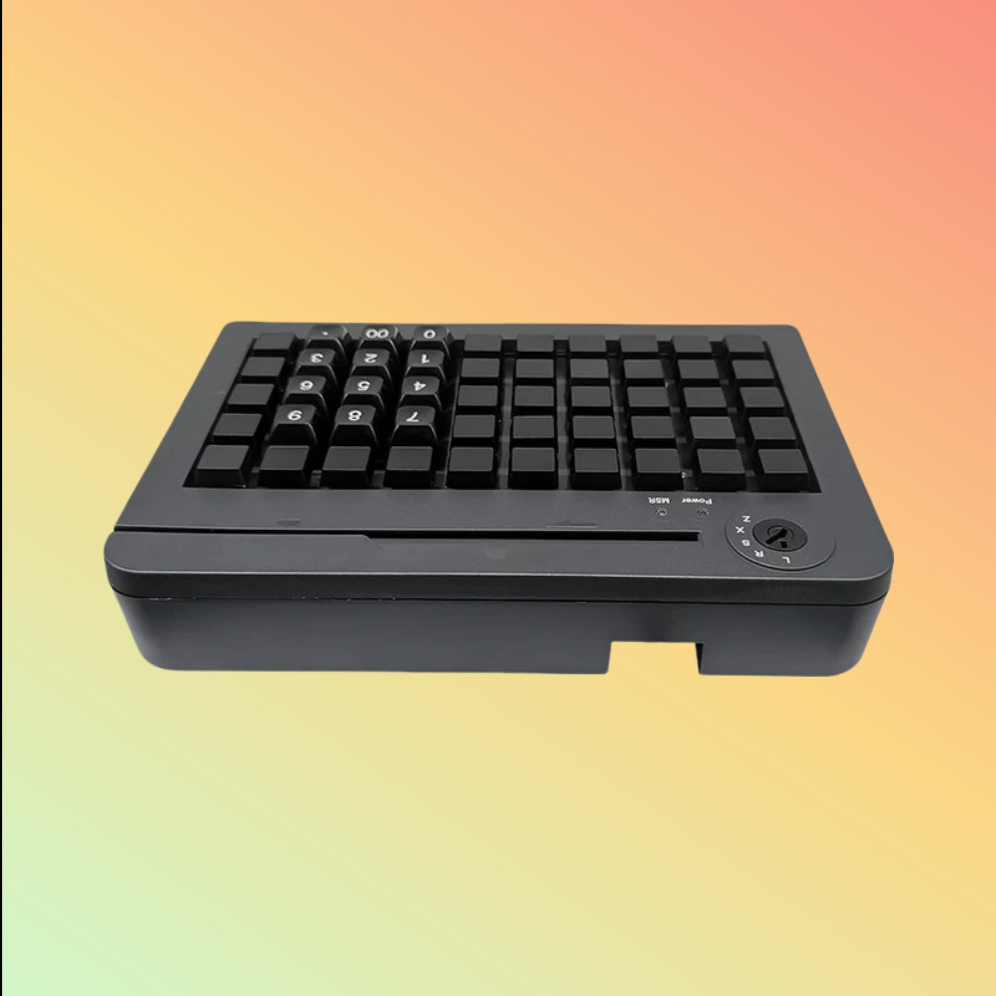 Ocom (KB50) 50 Keys Programmable Keyboard with Triple Tracks Magnetic Card Reader - NEOTECH