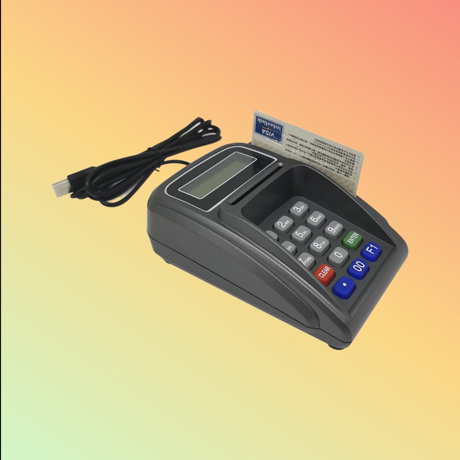 Ocom (KB887) 15 Keys Pinpad With LCD and Optional Card Reader - NEOTECH