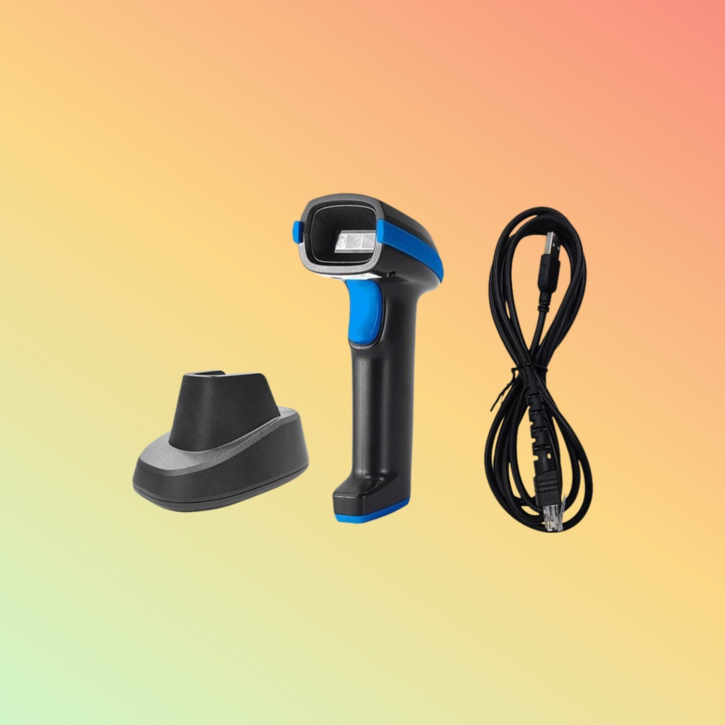 Ocom (OCBS - W289C) High Pixel 1D/2D Wireless Barcode Scanner with Cradle - NEOTECH