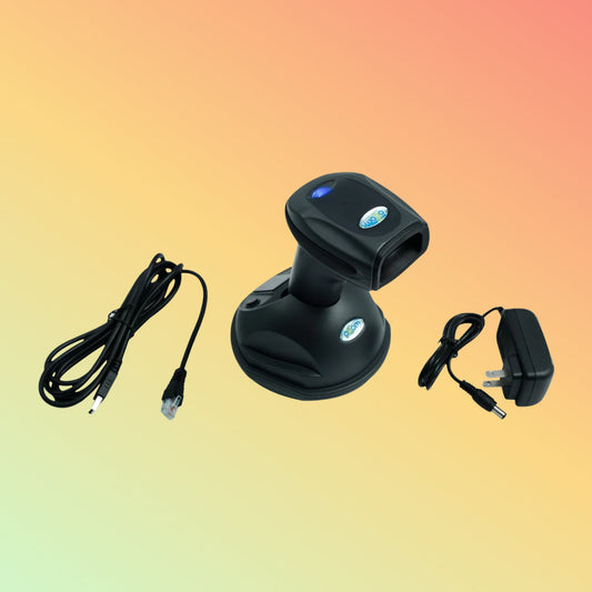 Ocom (OCBS - W800) 433Mhz wireless 32bit laser barcode scanner with cradle - NEOTECH