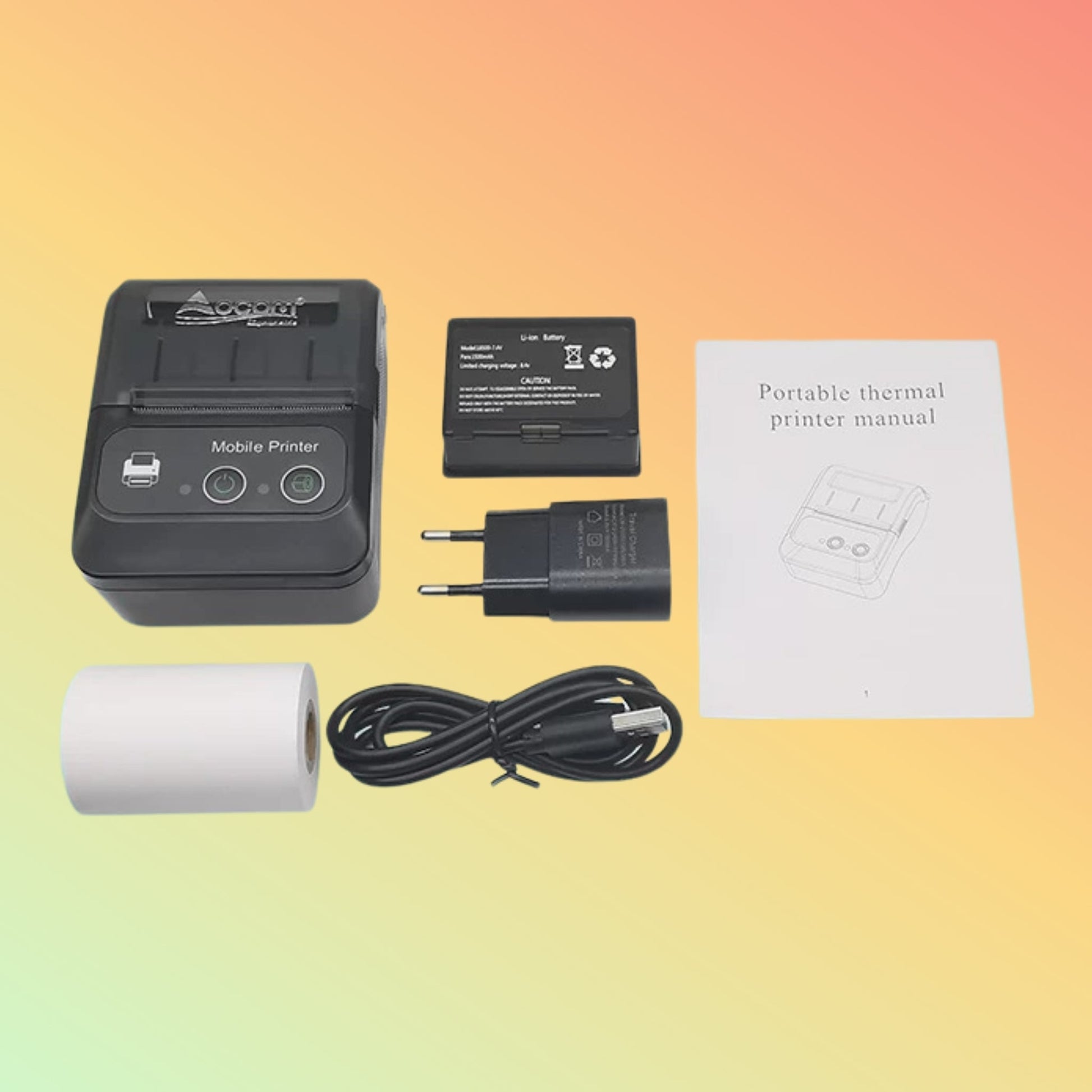 Ocom (OCPP - M13) Mini Portable 58mm Bluetooth Thermal Printer - NEOTECH