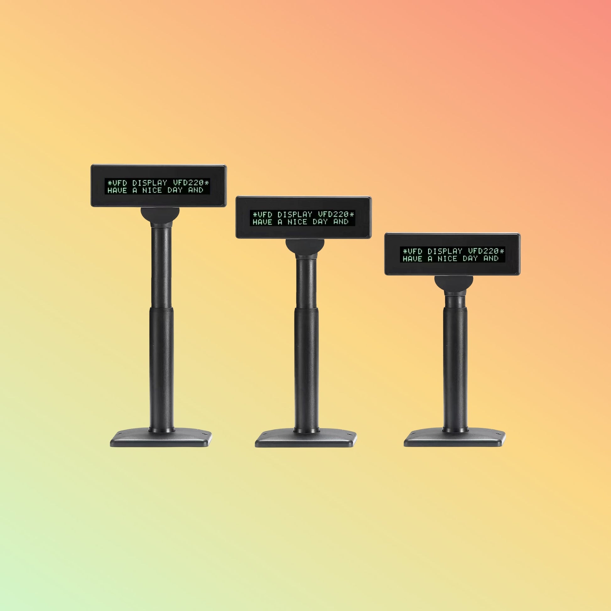 Ocom (VFD220C) 20X2 Characters Double Line VFD Customer Display with 7mm height characters - NEOTECH