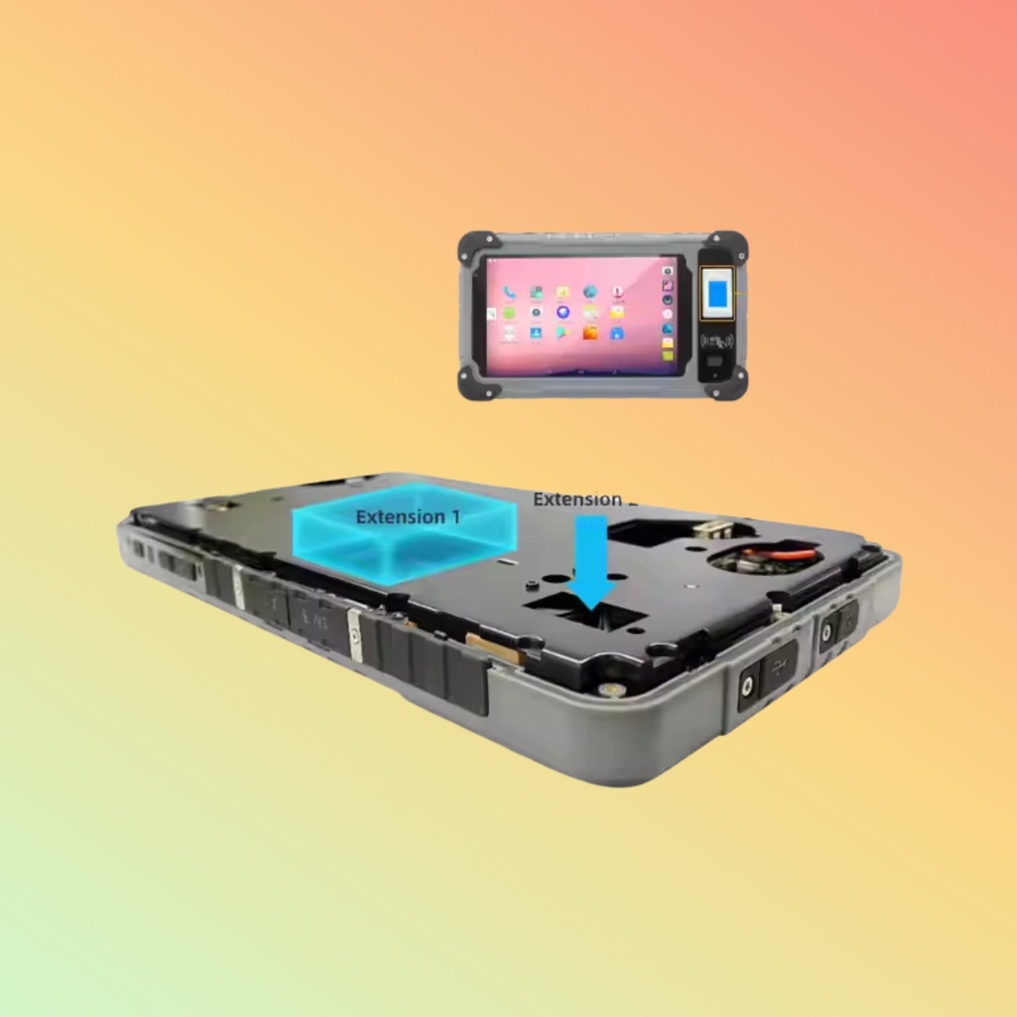 OEM S70 Rugged Tablet – 1000nit, 4G, GPS, NFC, RFID, Fingerprint, IP65, MTK - NEOTECH