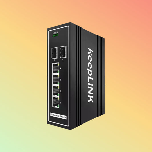 Outdoor Mini 5 Port Industrial Switch Unmanaged 10/100Mbps DIN Rail Automation Factory Compact Size - NEOTECH