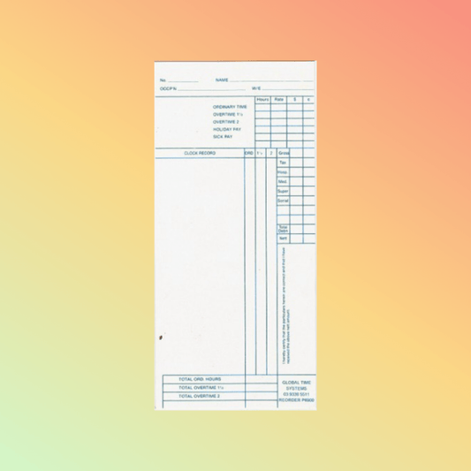 P - 6900 Time Cards - NEOTECH