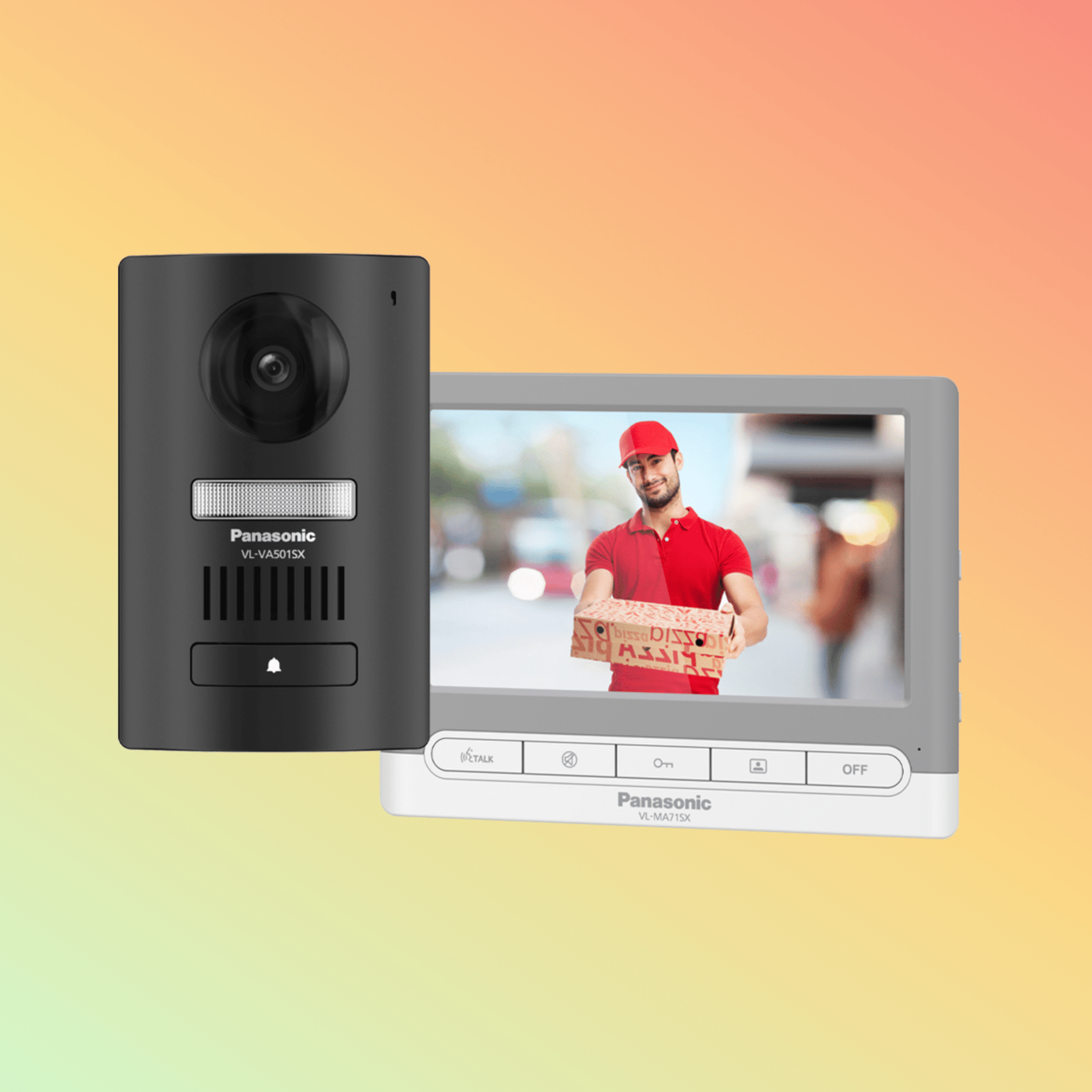 Panasonic Connect VL - SA72 Basic Analog Video Door Phone Kit with Memory - NEOTECH