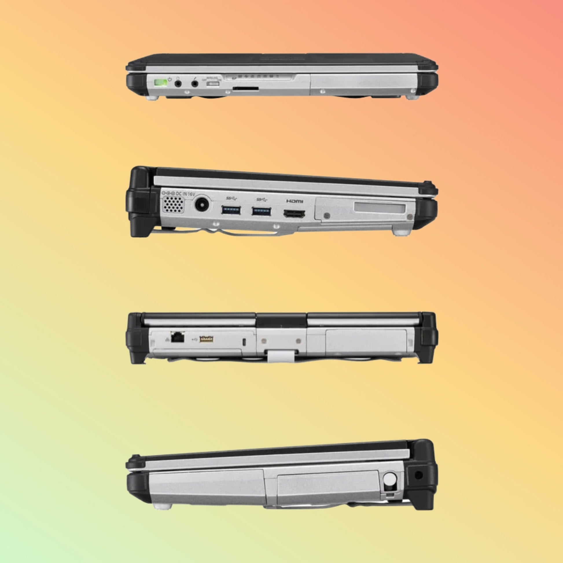 Panasonic Toughbook CF - C2 MK2 2 - in - 1 Rugged Laptop, 12.5" Touch, Intel Core I5 - 4300U 1.9GHz, 4G LTE, 256GB SSD, Win 10 Pro - NEOTECH