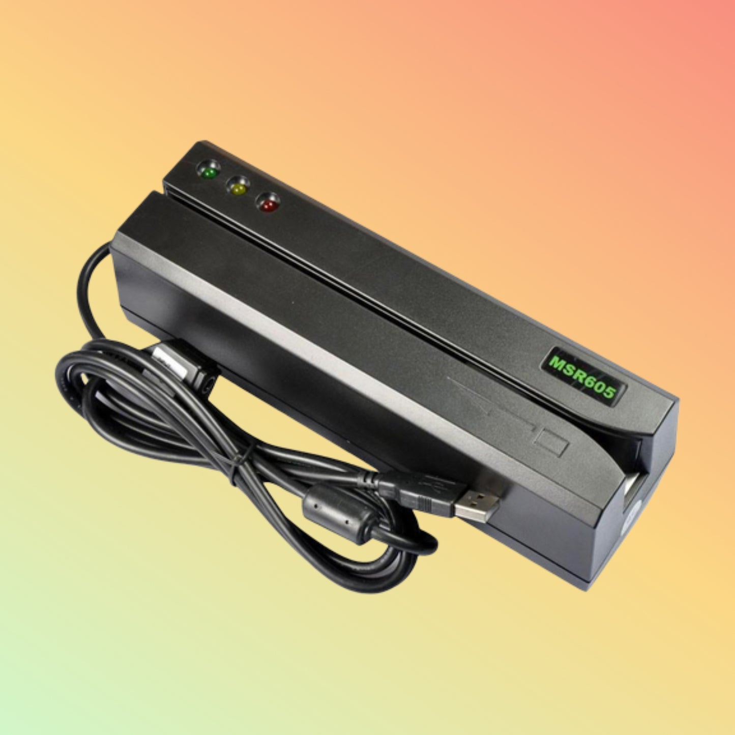 Deftun MSR605X Reading a Magnetic Stripe Card in Action