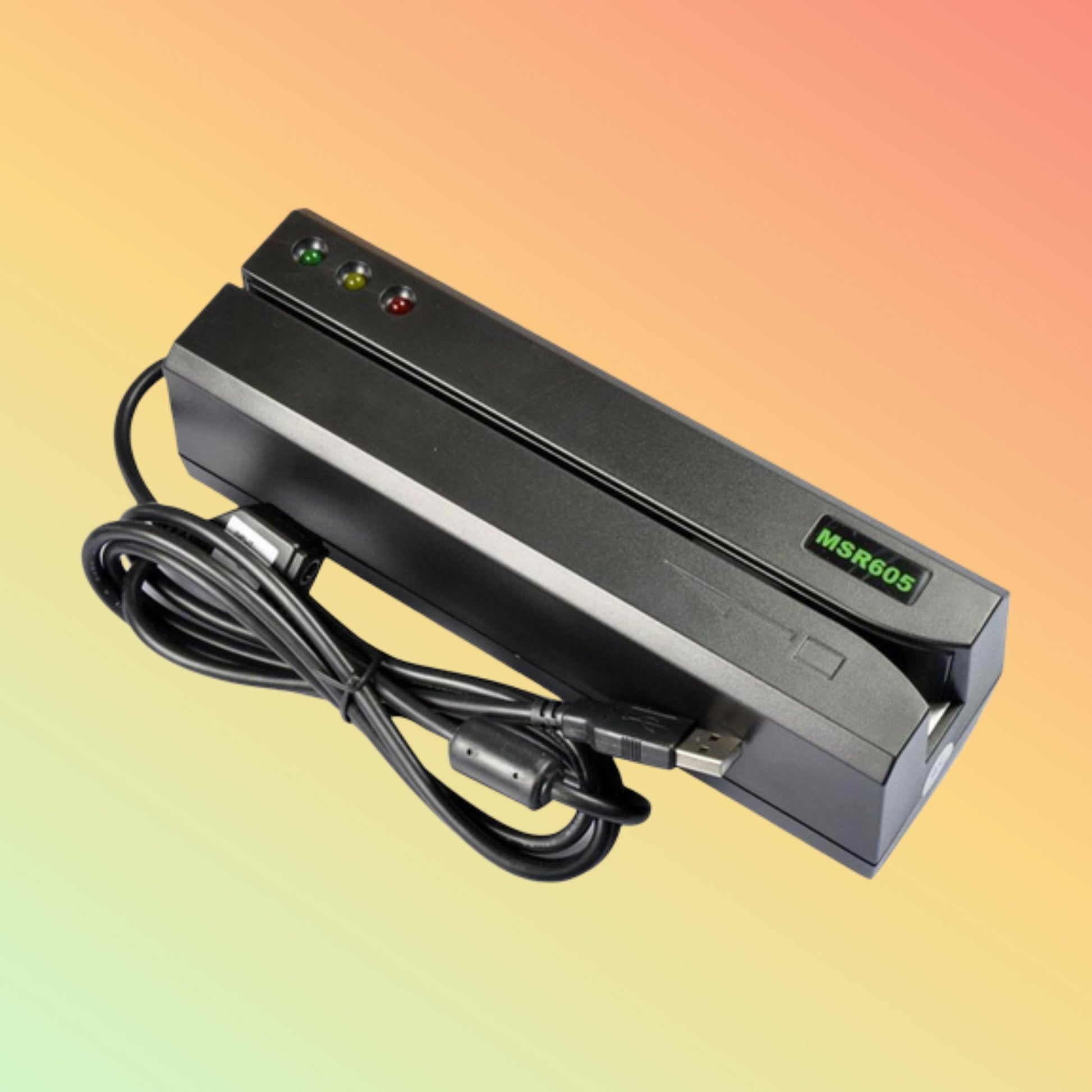 Deftun MSR605X Reading a Magnetic Stripe Card in Action