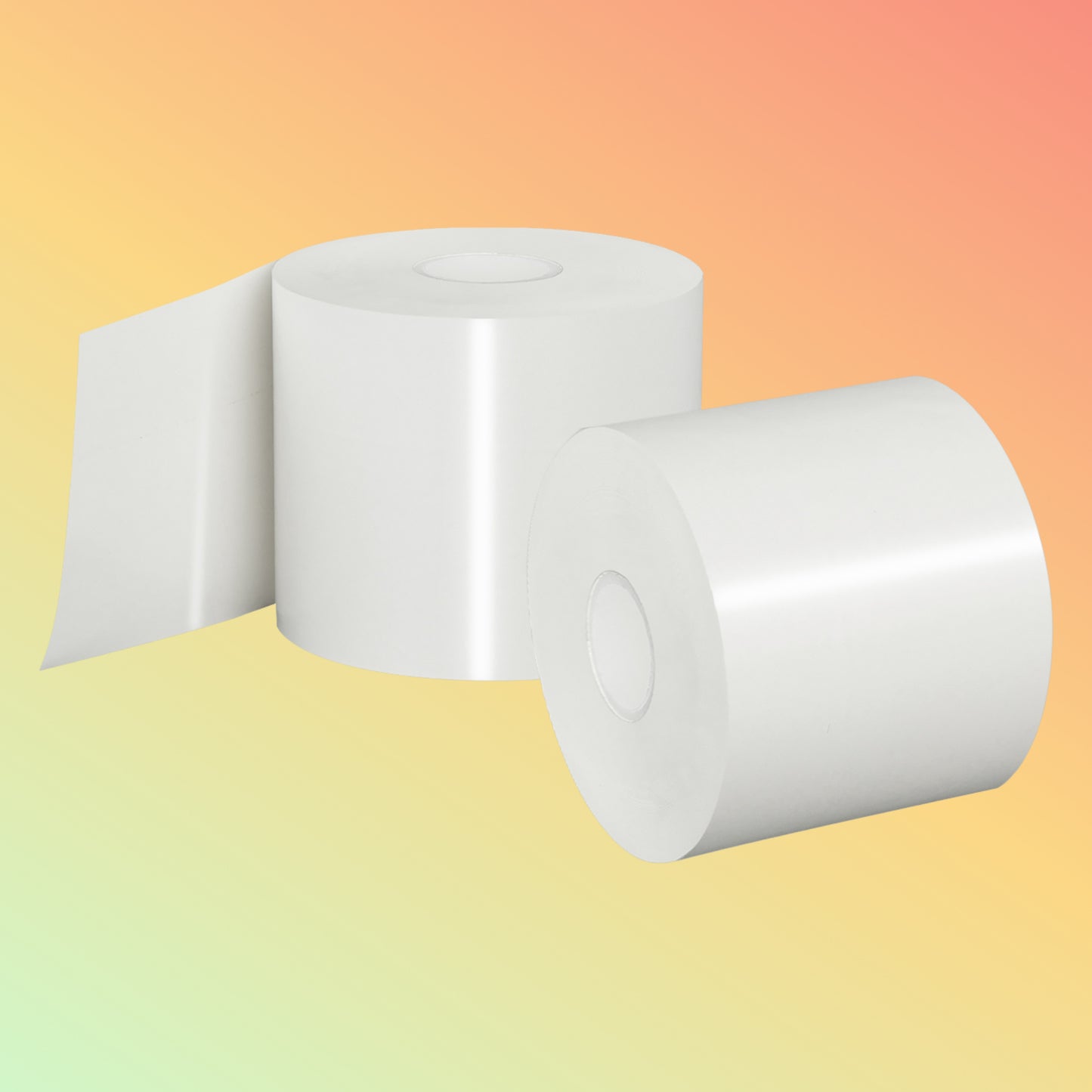 बैंक रसीद के लिए 48gsm 55gsm कैश रजिस्टर थर्मल पेपर रोल 80x80mm