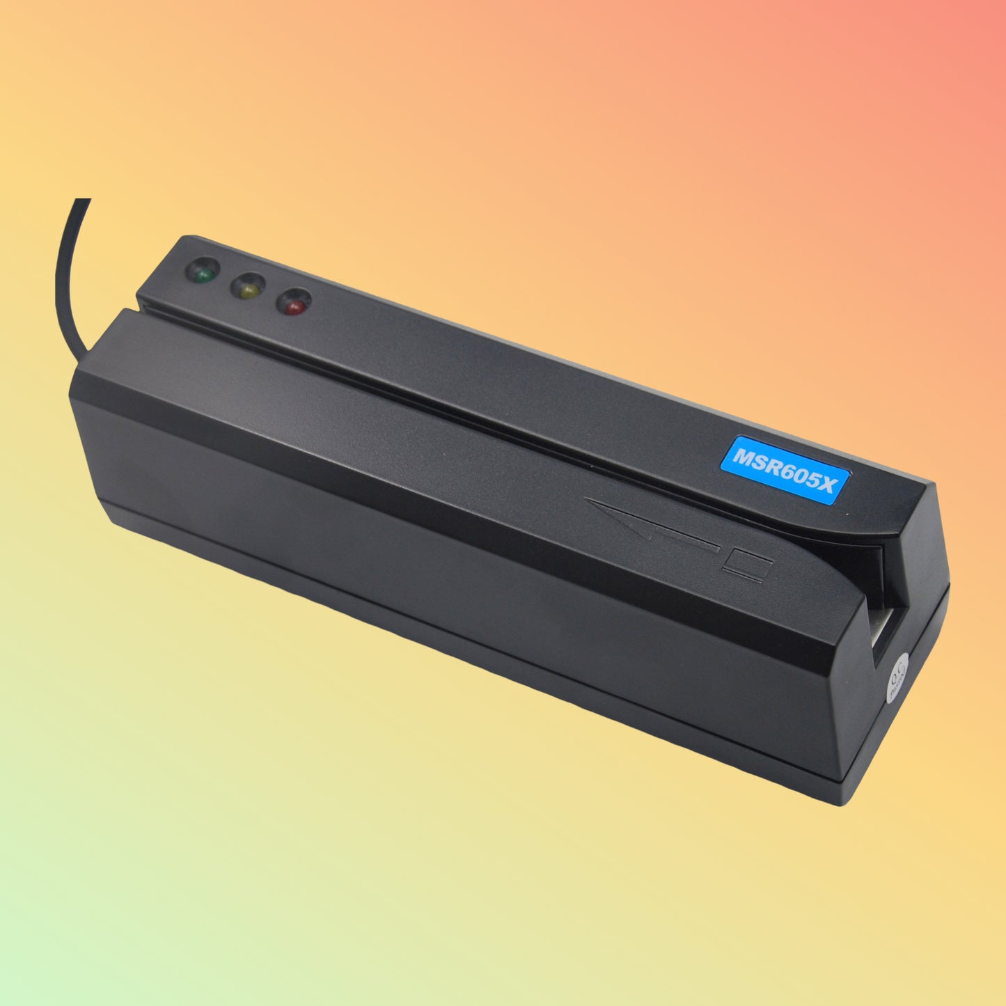 Close-Up of MSR605X Magnetic Head and LED Indicators