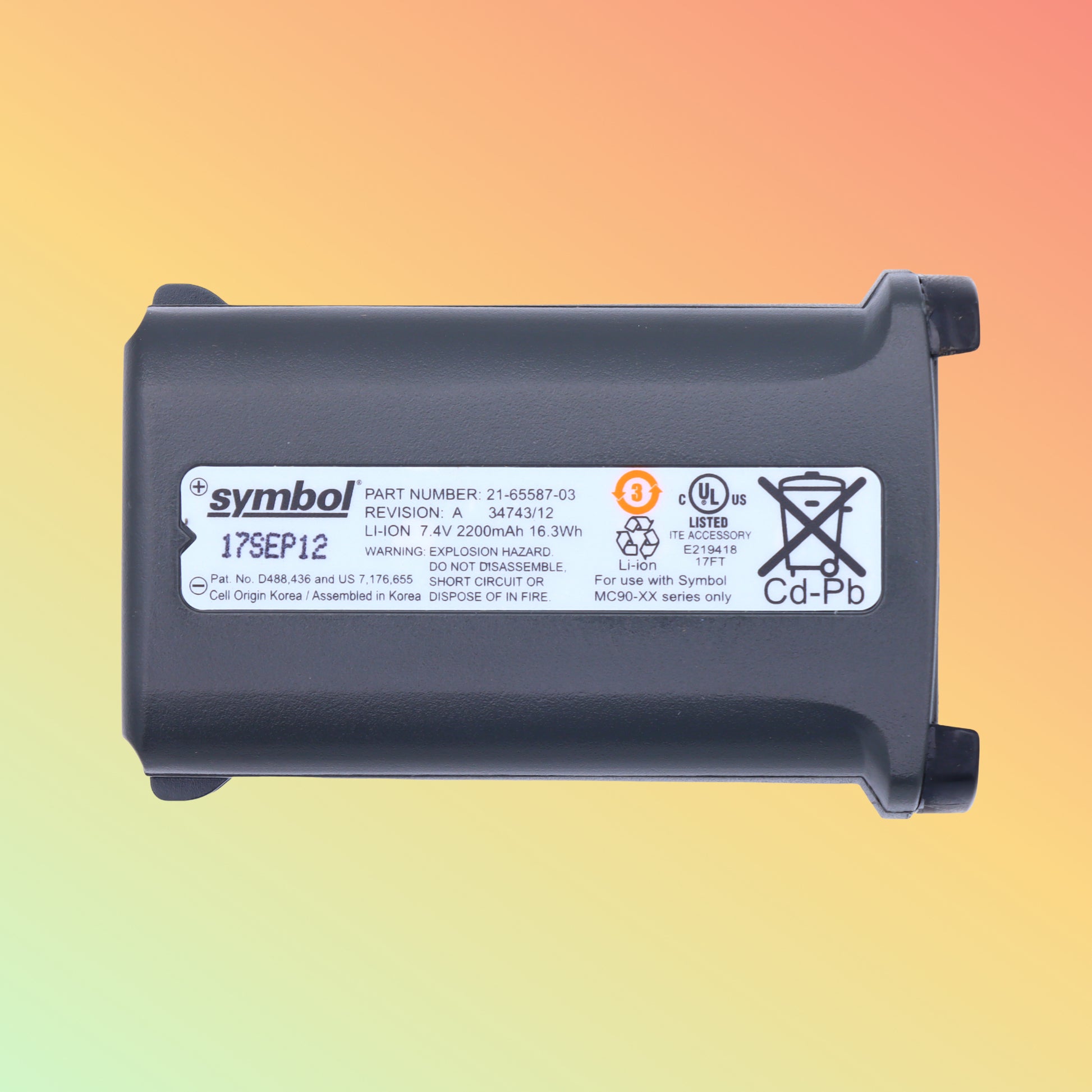MC9190, 82-111734-01, 82-111734-02 के लिए प्रयुक्त बैटरी 2600mAh