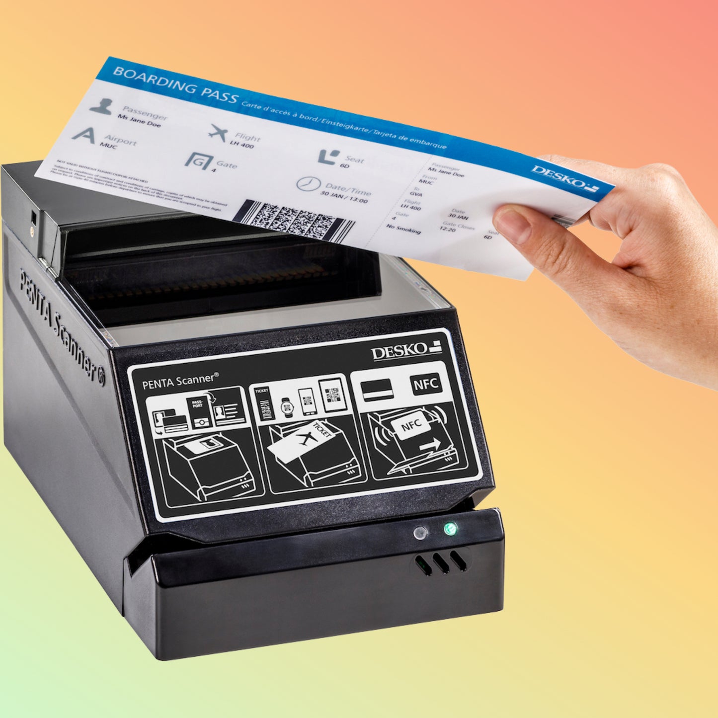 DESKO PENTA Scanner® CKI Multi-Function Check-In Scanner – NEOTECH® UAE