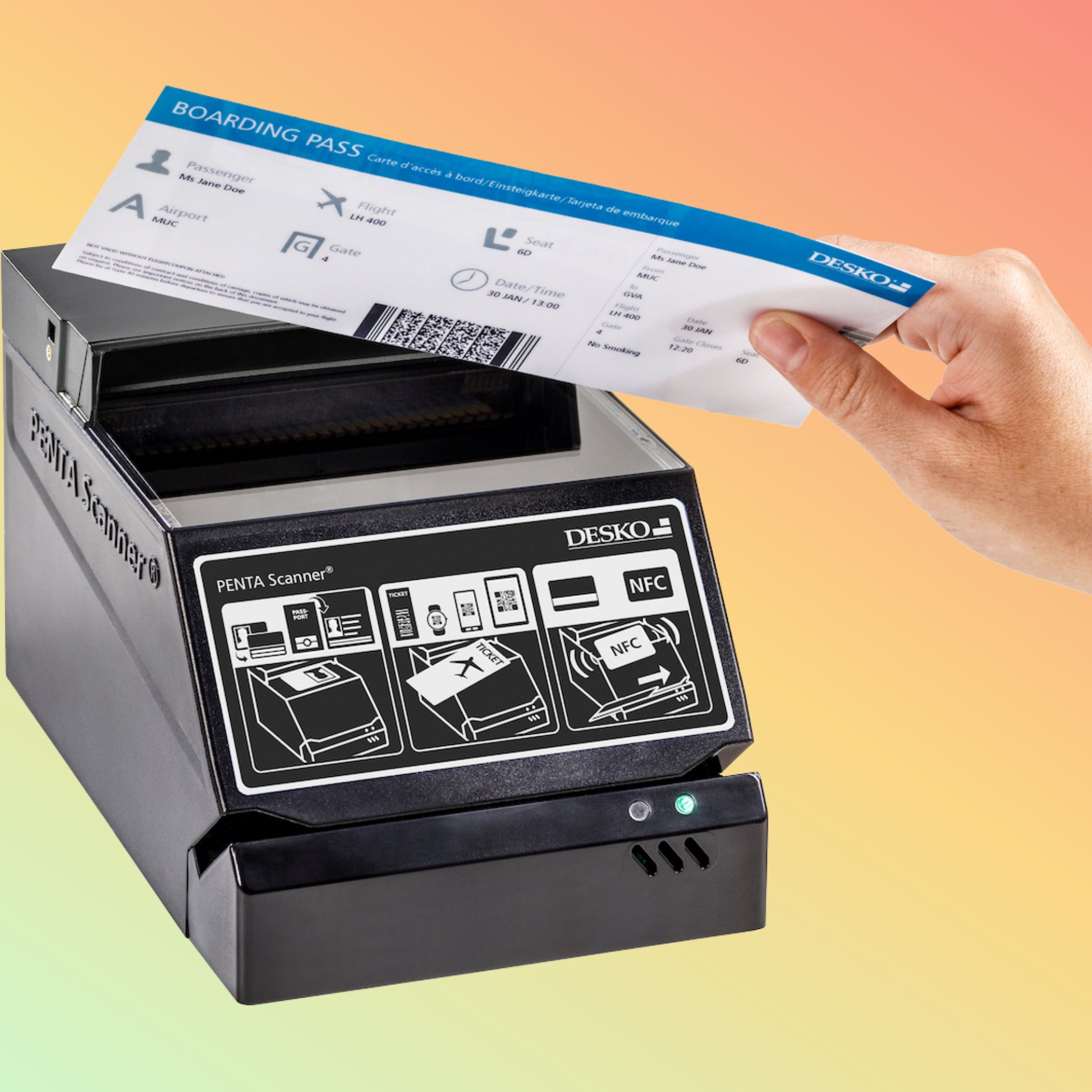 DESKO PENTA Scanner® CKI Multi-Function Check-In Scanner – NEOTECH® UAE