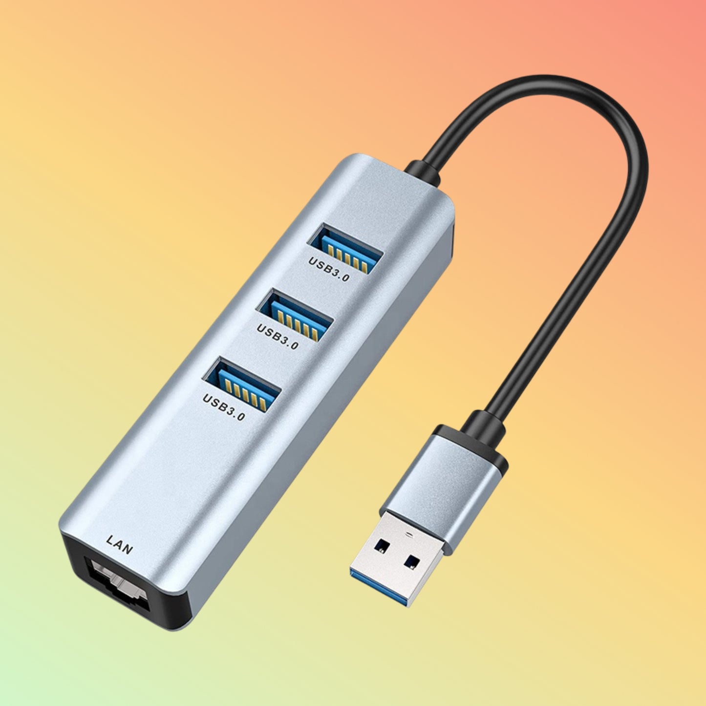 NEO-007-A USB 3.0 Hub with Gigabit LAN 6-Port Aluminum Adapter – NEOTECH® UAE