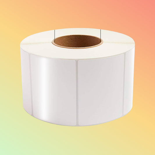 50mm x 25mm White Synthetic PP Barcode Labels UAE | 1000 Labels Per Roll | NEOTECH® UAE