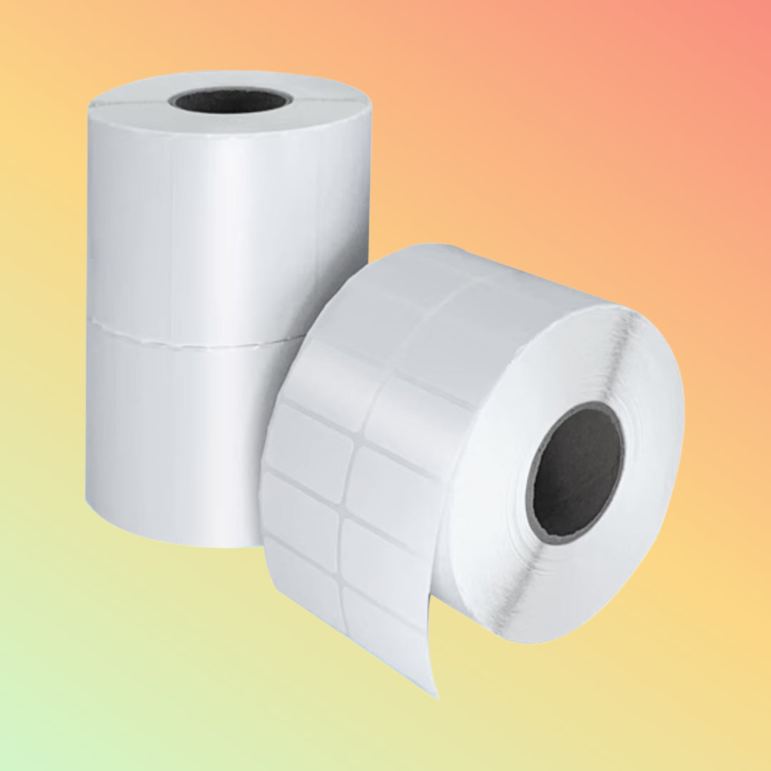 50mm x 25mm White Synthetic PP Barcode Labels UAE | 1000 Labels Per Roll | NEOTECH® UAE