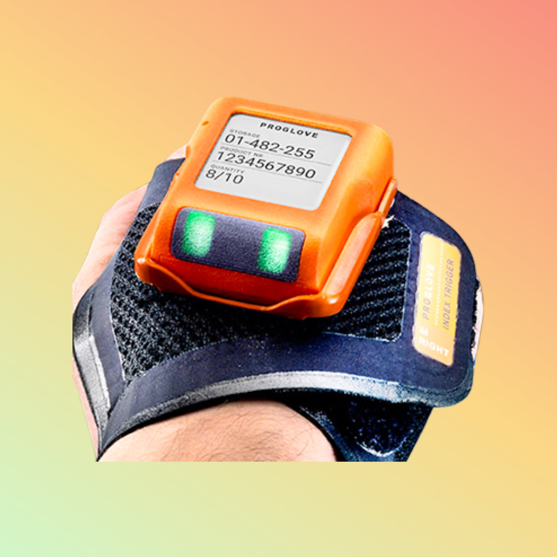 Bluetooth wearable barcode scanner with IP54 rugged design for warehouses