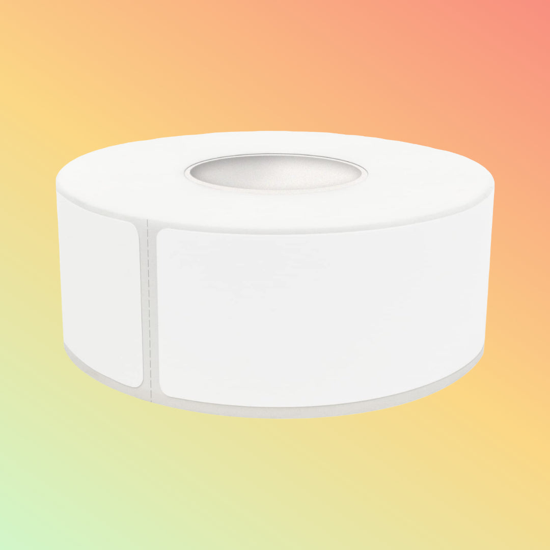 50mm x 25mm White Synthetic PP Barcode Labels UAE | 1000 Labels Per Roll | NEOTECH® UAE