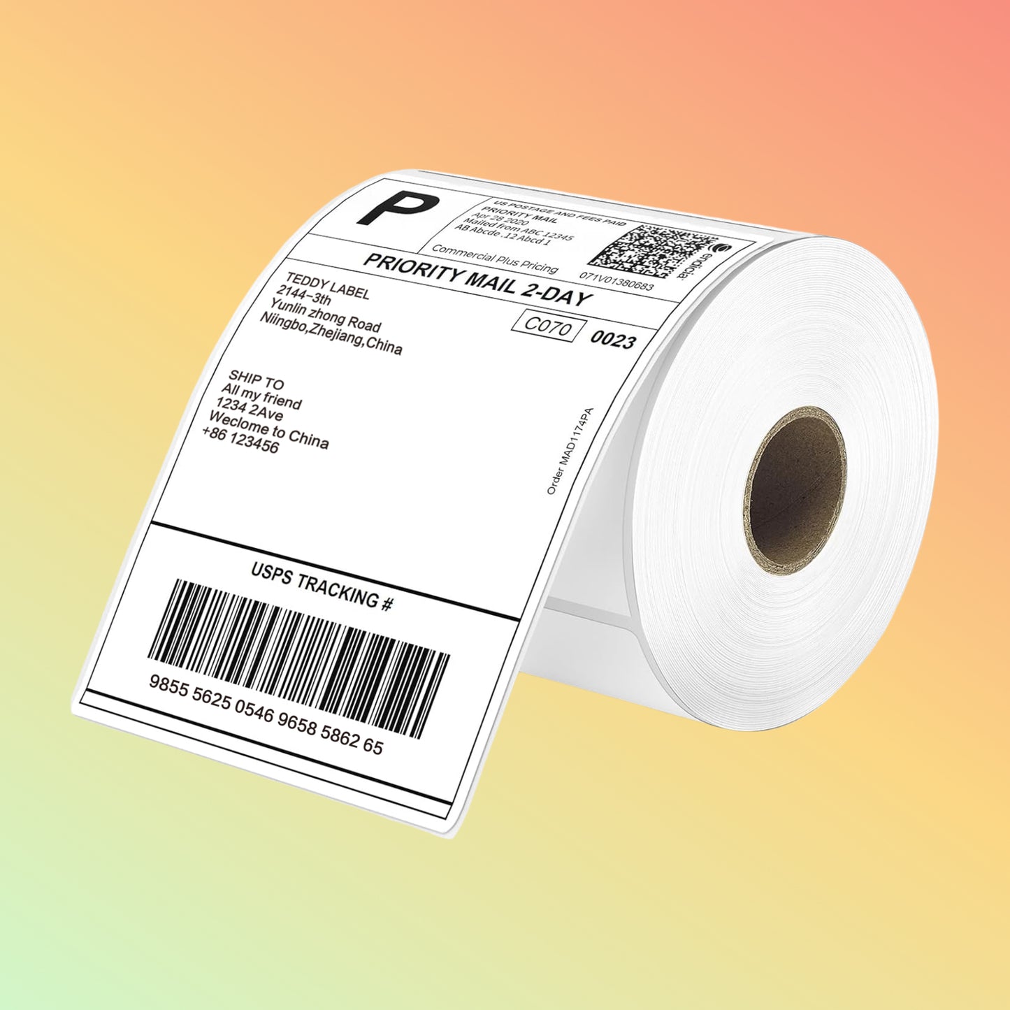 डायरेक्ट थर्मल पेपर जंबो रोल लेबल 70/75gsm