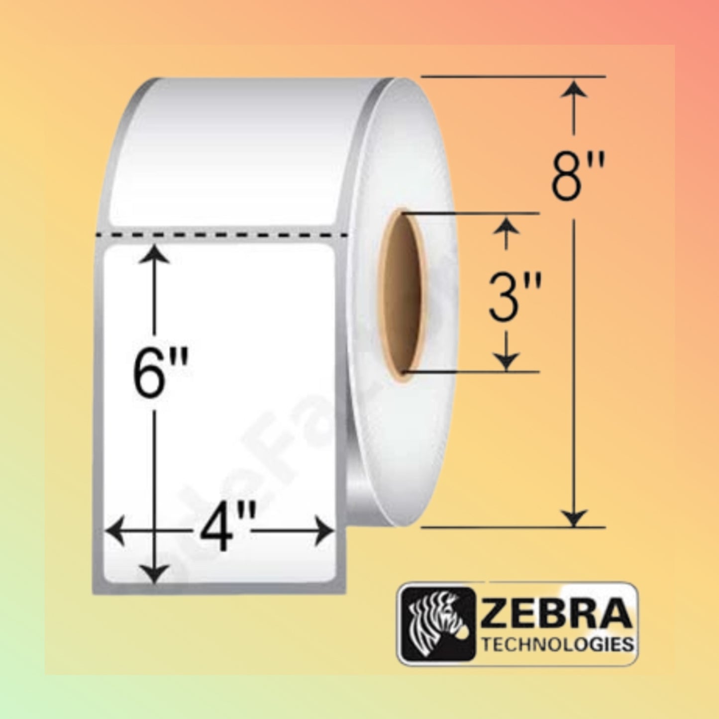 Z-Ultimate 4000T 4x6 Polyester Labels | Thermal Transfer | NEOTECH® UAE