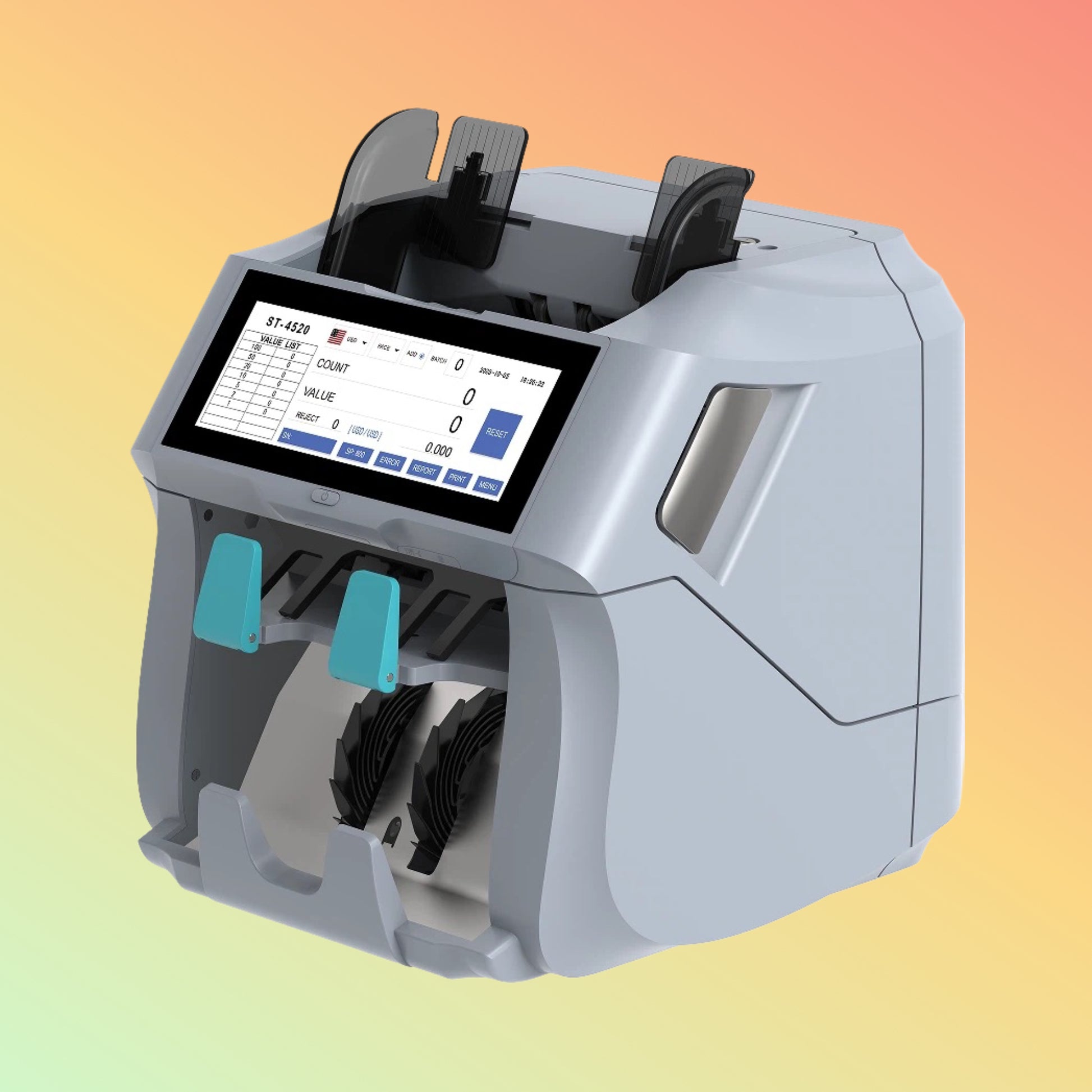 جهاز UNION 9901 Mini USD الحصري لعد العملات الأجنبية بالأشعة فوق البنفسجية وجهاز كشف العملات والشيكات وآلة عد النقود