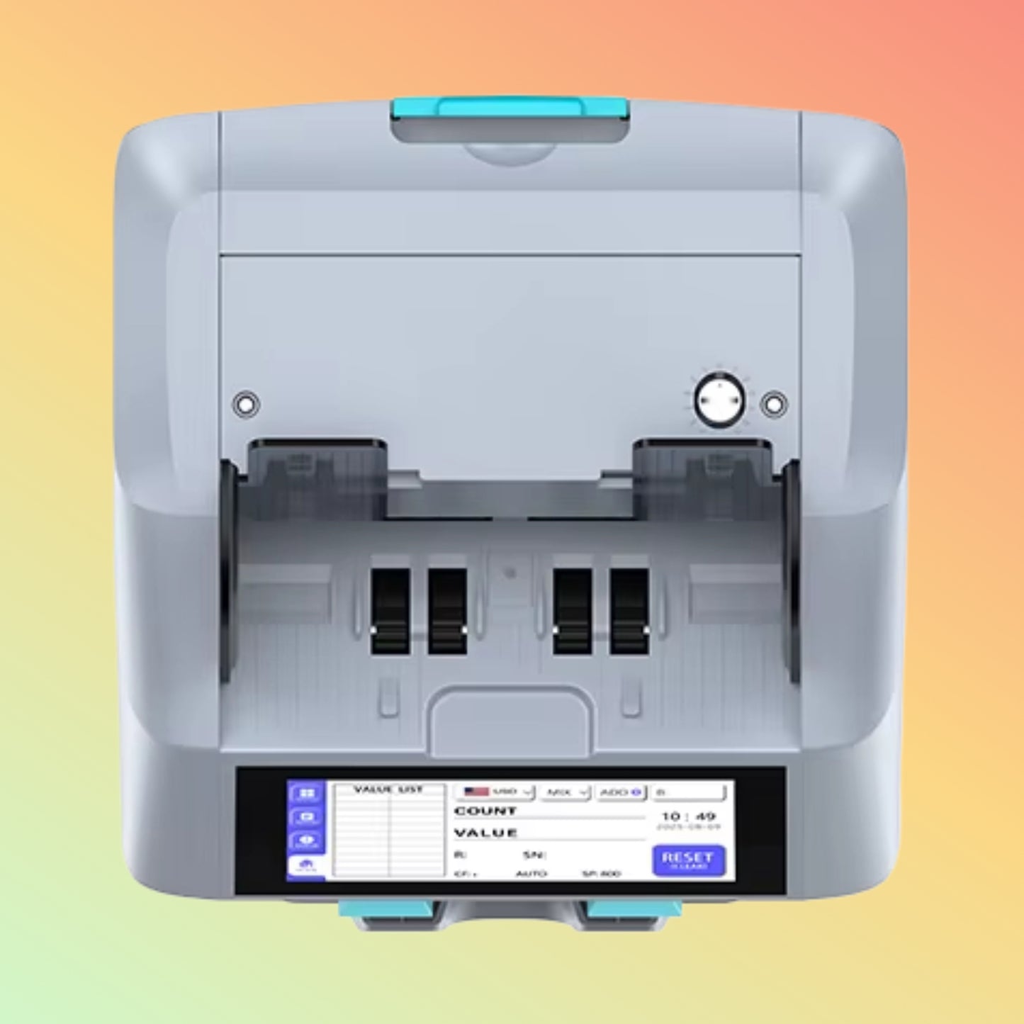 جهاز UNION 9901 Mini USD الحصري لعد العملات الأجنبية بالأشعة فوق البنفسجية وجهاز كشف العملات والشيكات وآلة عد النقود
