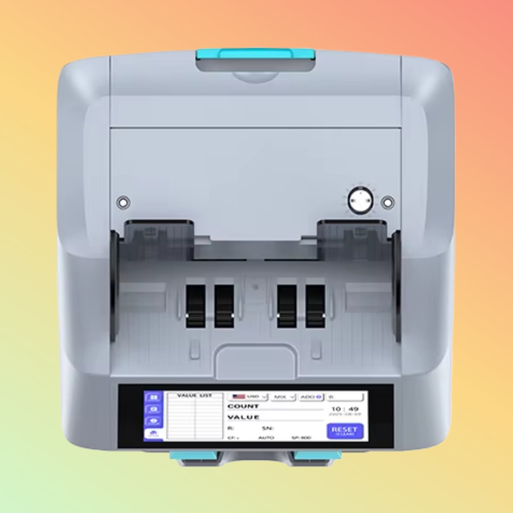 جهاز UNION 9901 Mini USD الحصري لعد العملات الأجنبية بالأشعة فوق البنفسجية وجهاز كشف العملات والشيكات وآلة عد النقود