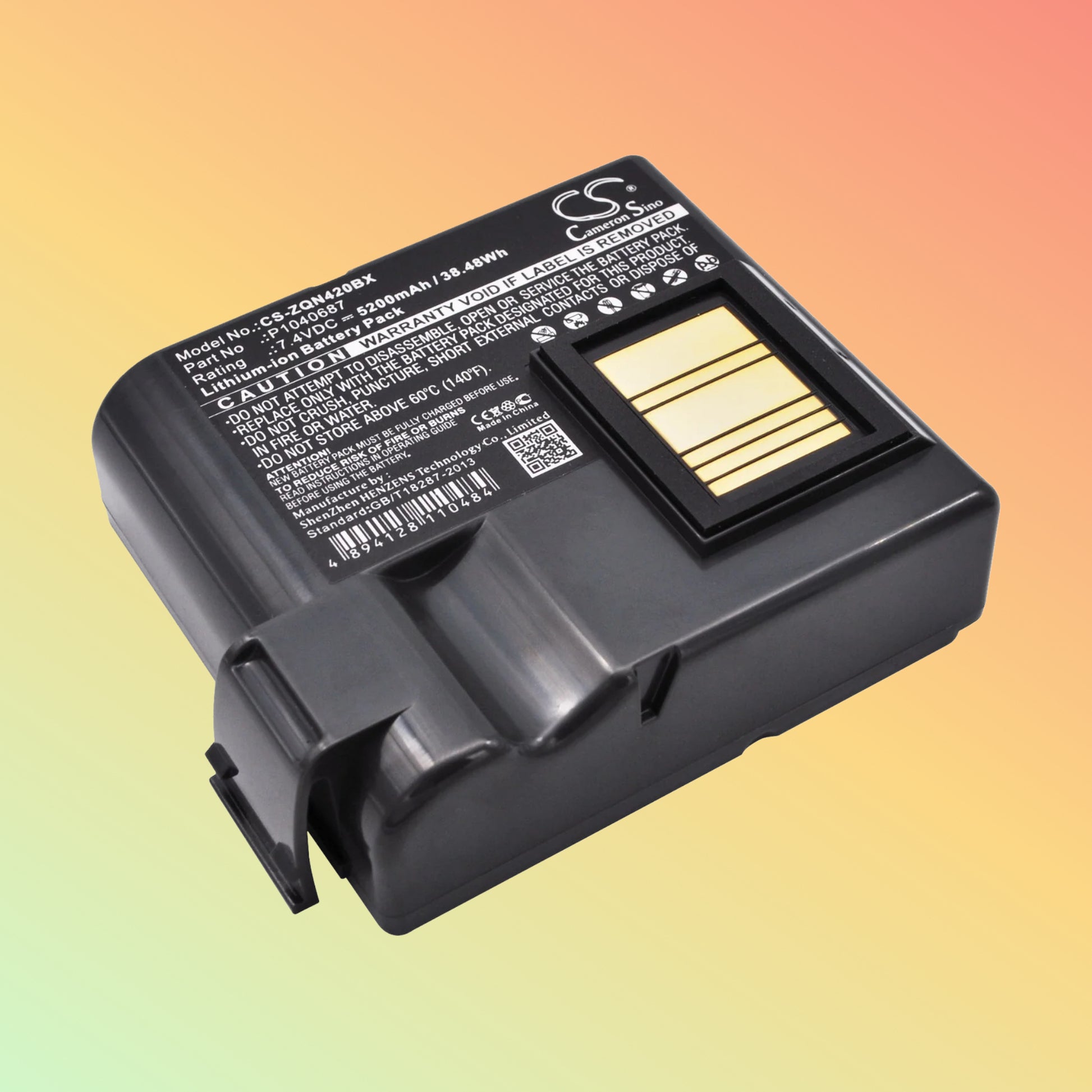 ज़ेबरा QLN420 और ZQ630 मोबाइल प्रिंटर के लिए Batterea 7.2V 6800mAh रिप्लेसमेंट बैटरी, ली-आयन बैटरी