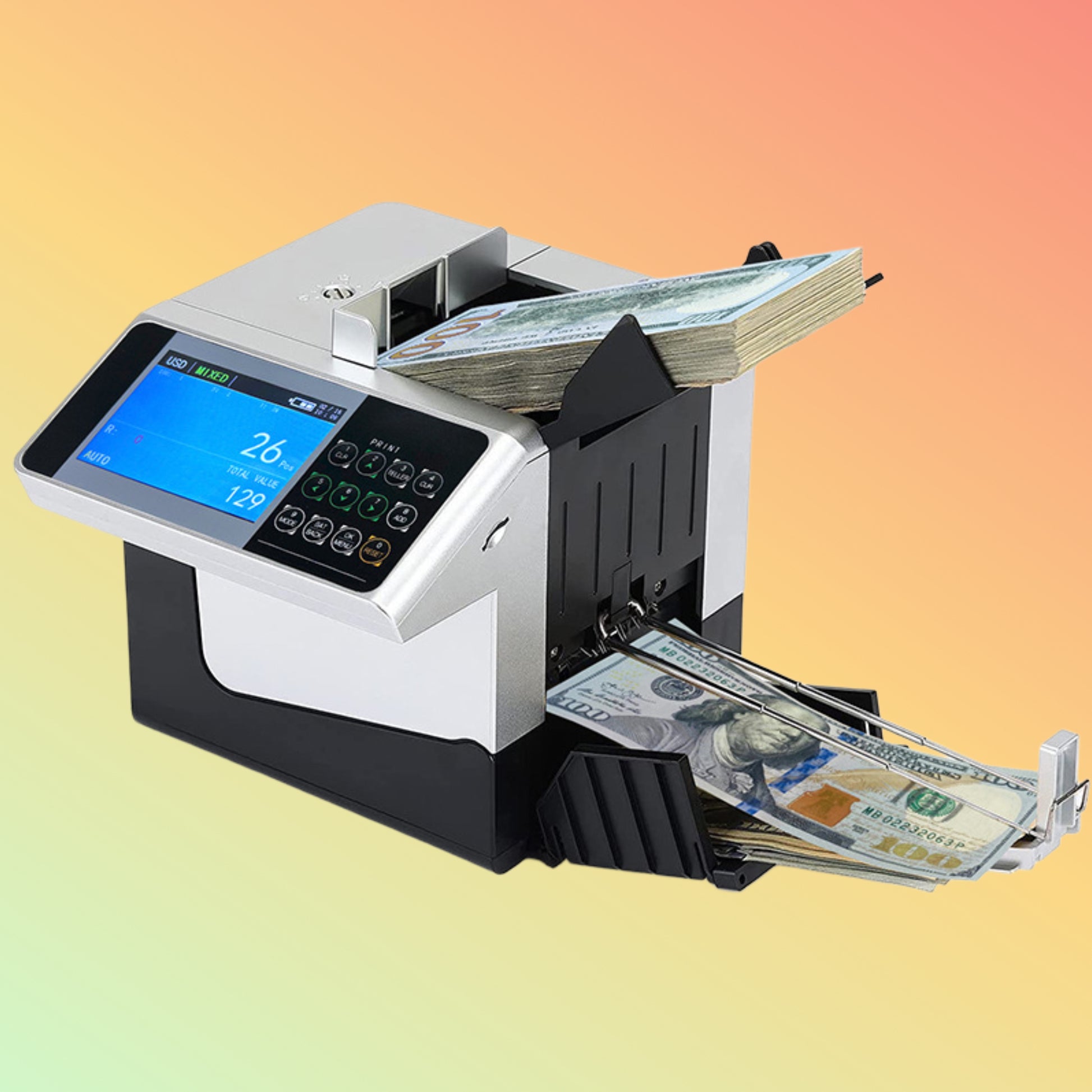 Money Counting Machine Battery Operated Value Counting with Counterfeit Detection – NEOTECH® UAE