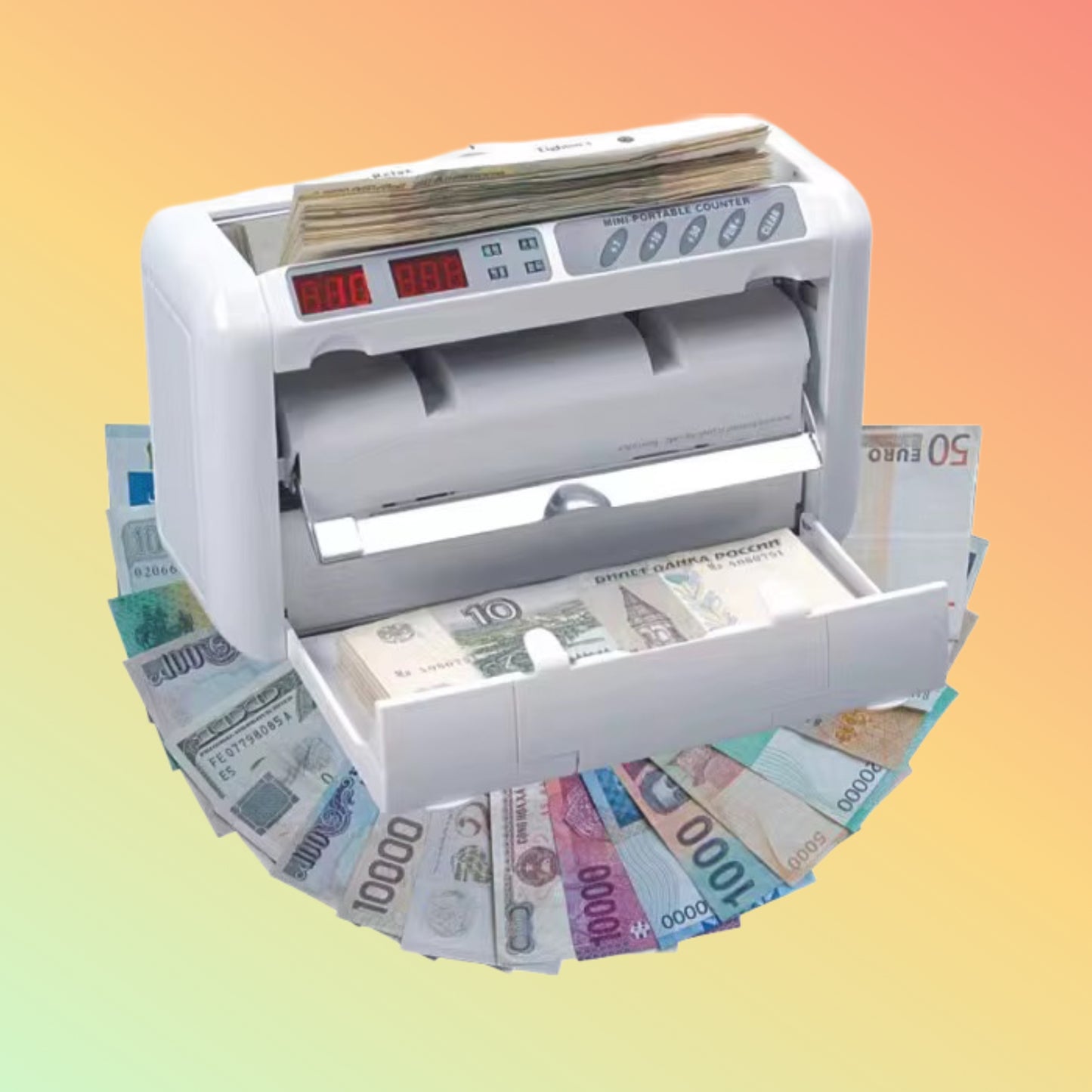 Mini Portable Money Counting Machine Battery Operated UV MG – NEOTECH® UAE