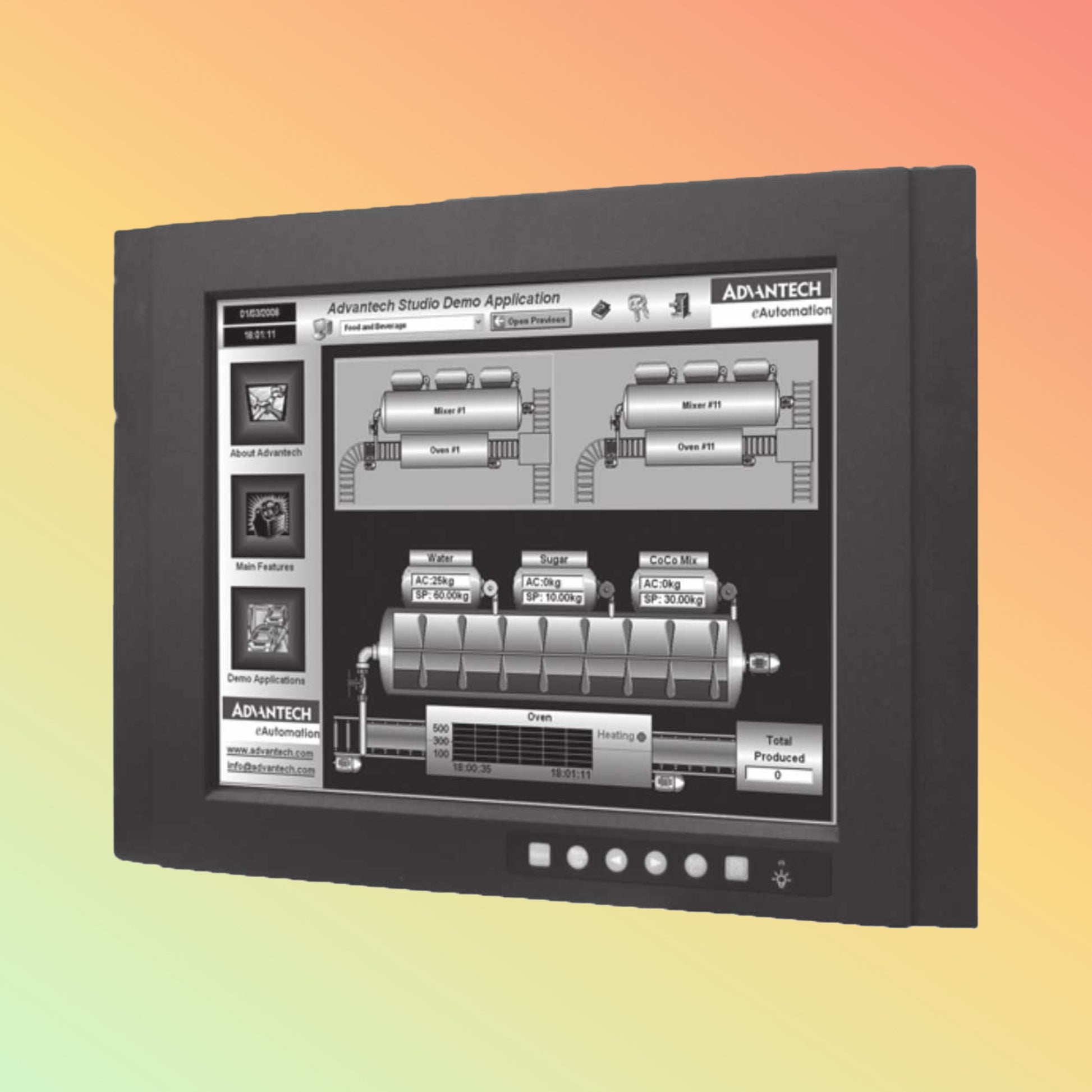 Advantech FPM-3151G 15” Industrial Monitor UAE | IP65 Resistive Touch Panel Display | NEOTECH® UAE