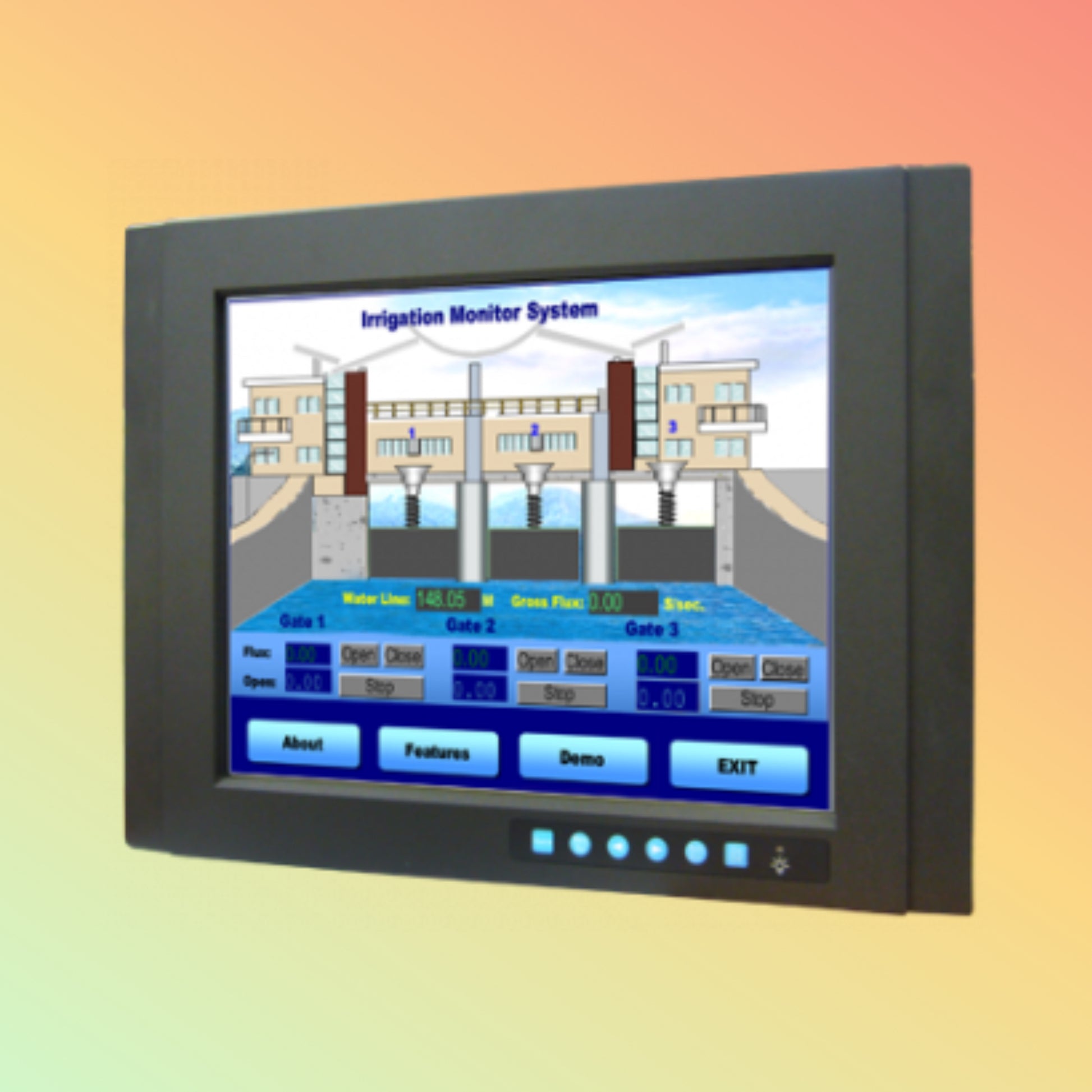 Advantech FPM-3151G 15” Industrial Monitor UAE | IP65 Resistive Touch Panel Display | NEOTECH® UAE