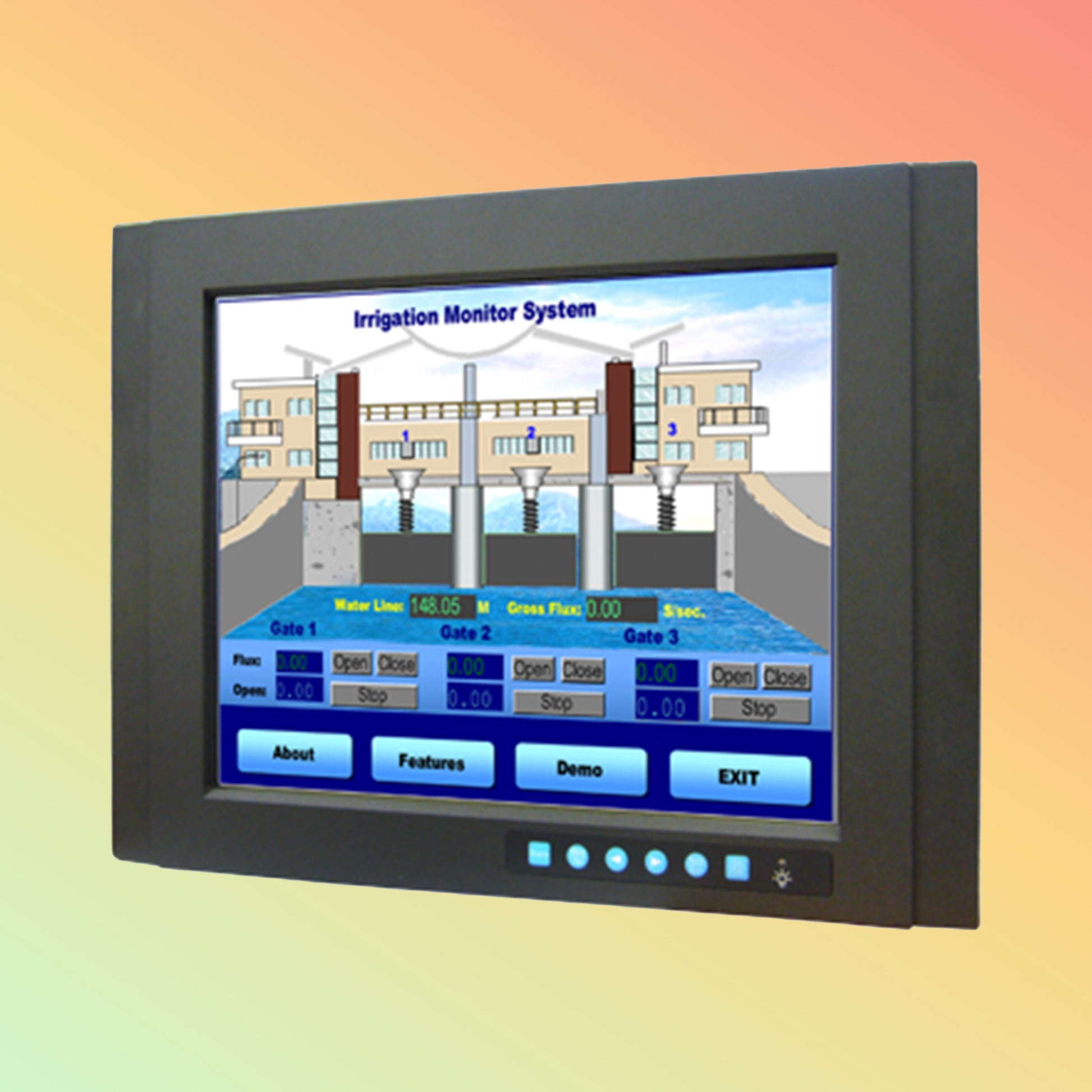 Advantech FPM-3151G 15” Industrial Monitor UAE | IP65 Resistive Touch Panel Display | NEOTECH® UAE