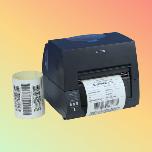 طابعة ملصقات حرارية سطح المكتب Citizen CL-S6621 مقاس 6 بوصات وطابعة حرارية مباشرة