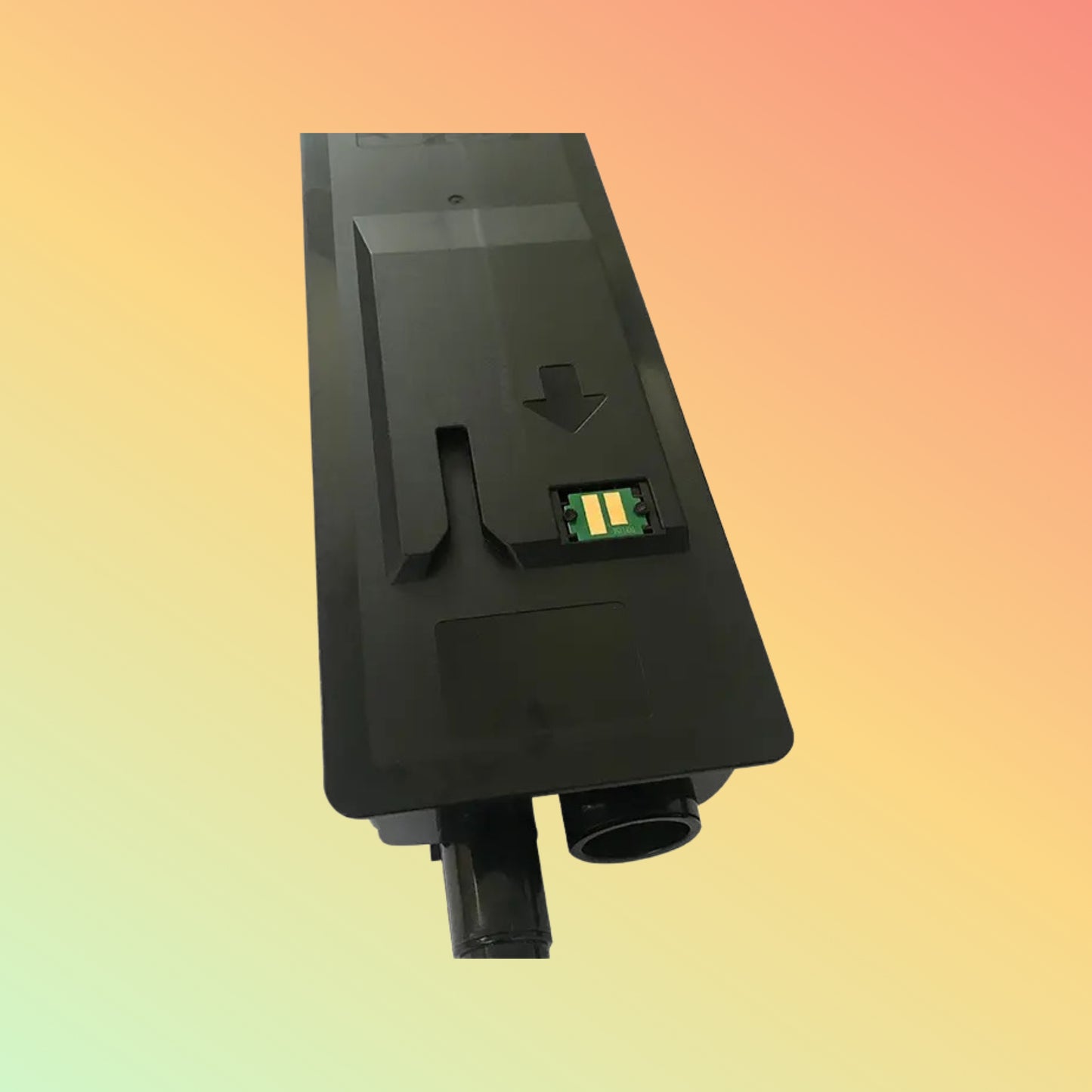 High-quality black toner cartridge installed in Kyocera printer.
