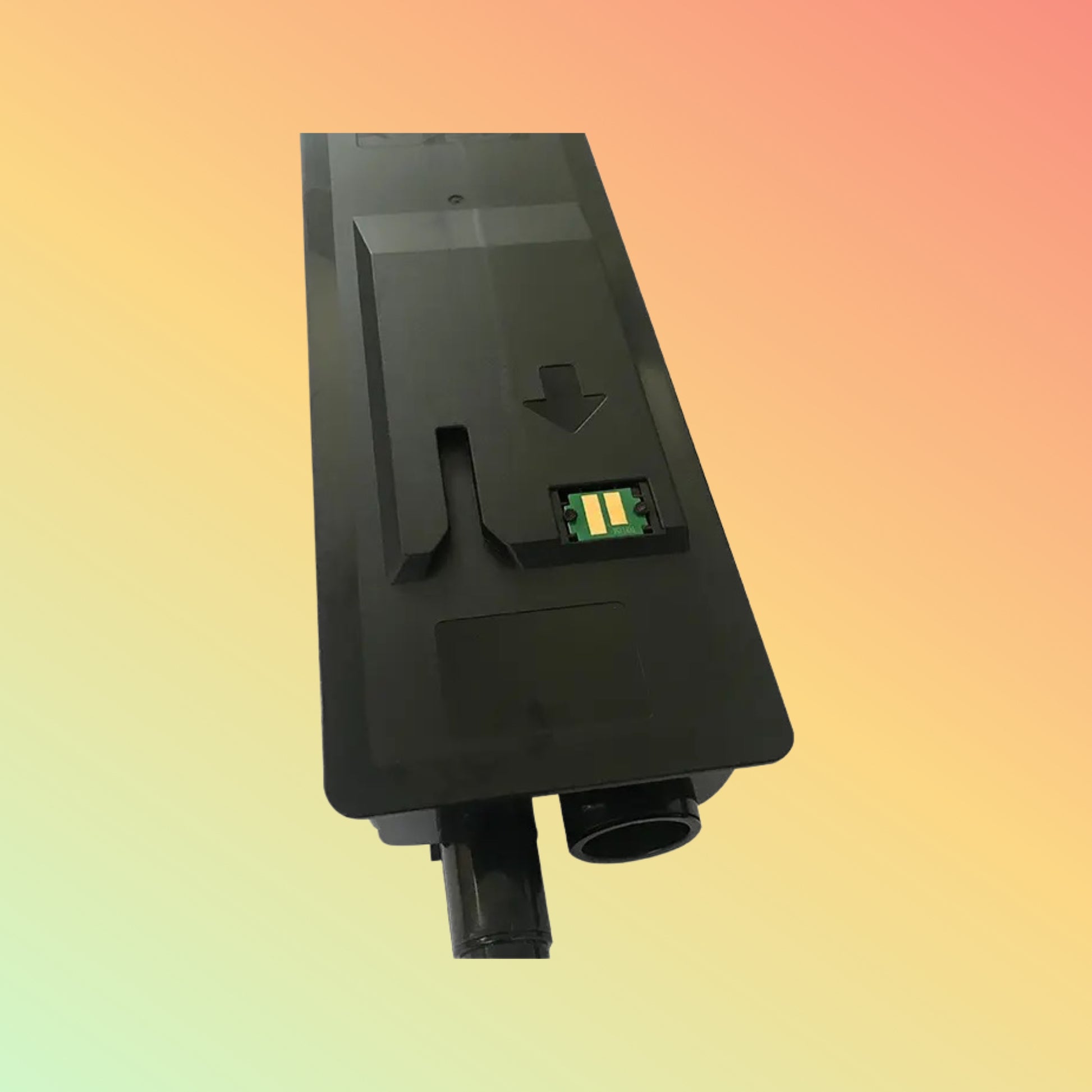 High-quality black toner cartridge installed in Kyocera printer.