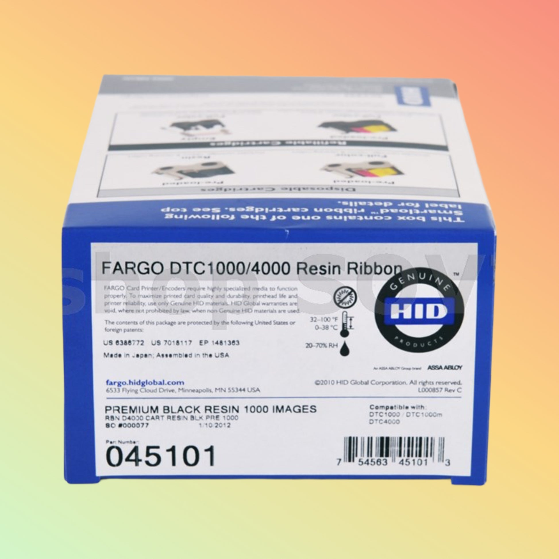 Fargo 045101 Premium Black Ribbon Cartridge | Fargo ID Card Printer Ribbon | NEOTECH® UAE