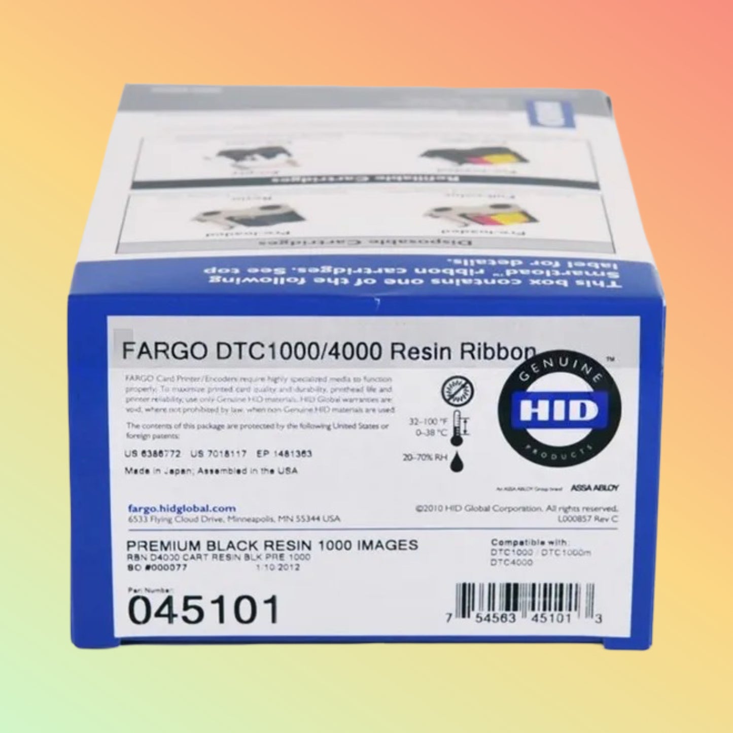 Fargo 045101 Premium Black Ribbon Cartridge | Fargo ID Card Printer Ribbon | NEOTECH® UAE