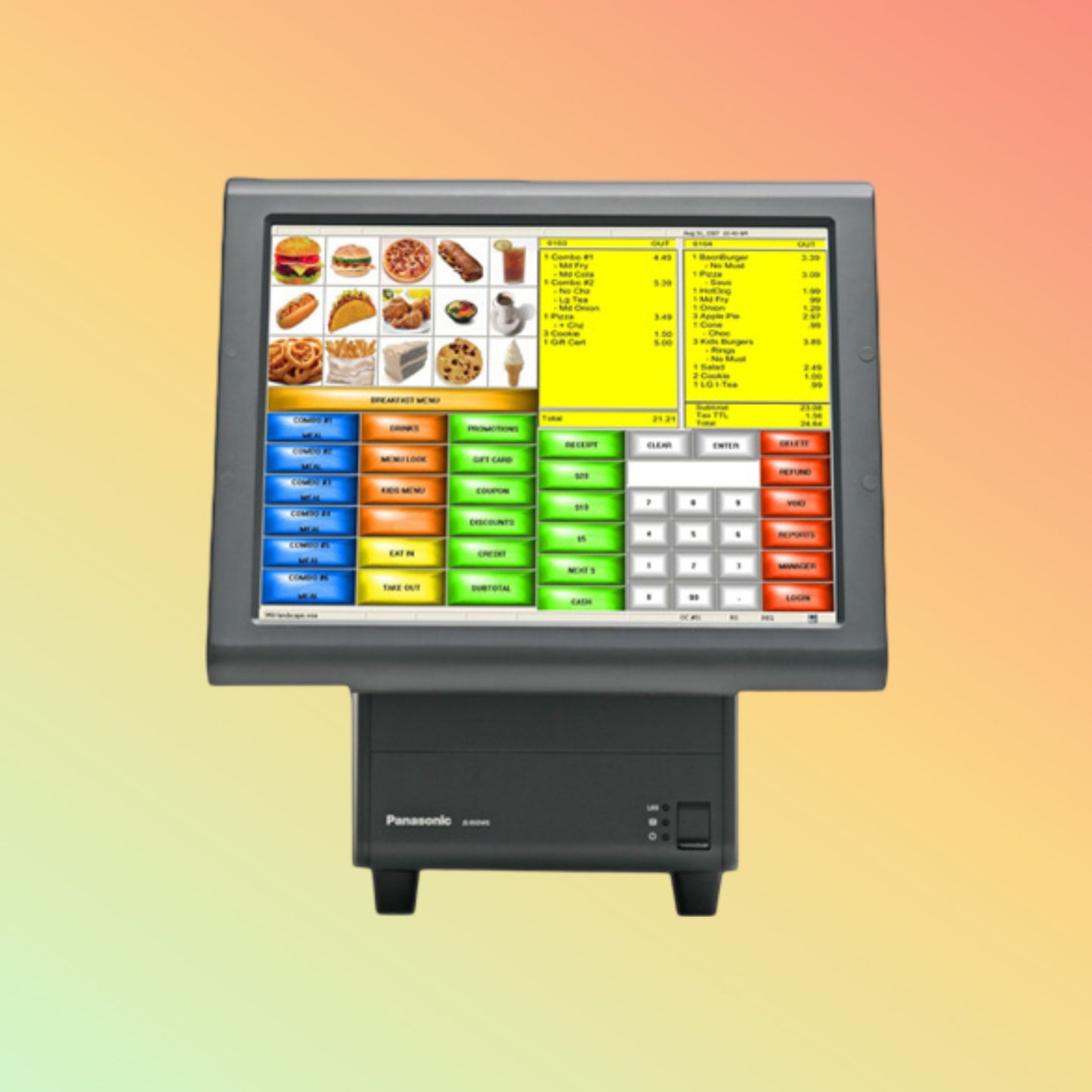 alt="Innovative Panasonic Stingray JS950WS POS system, built for speed and reliability in service."