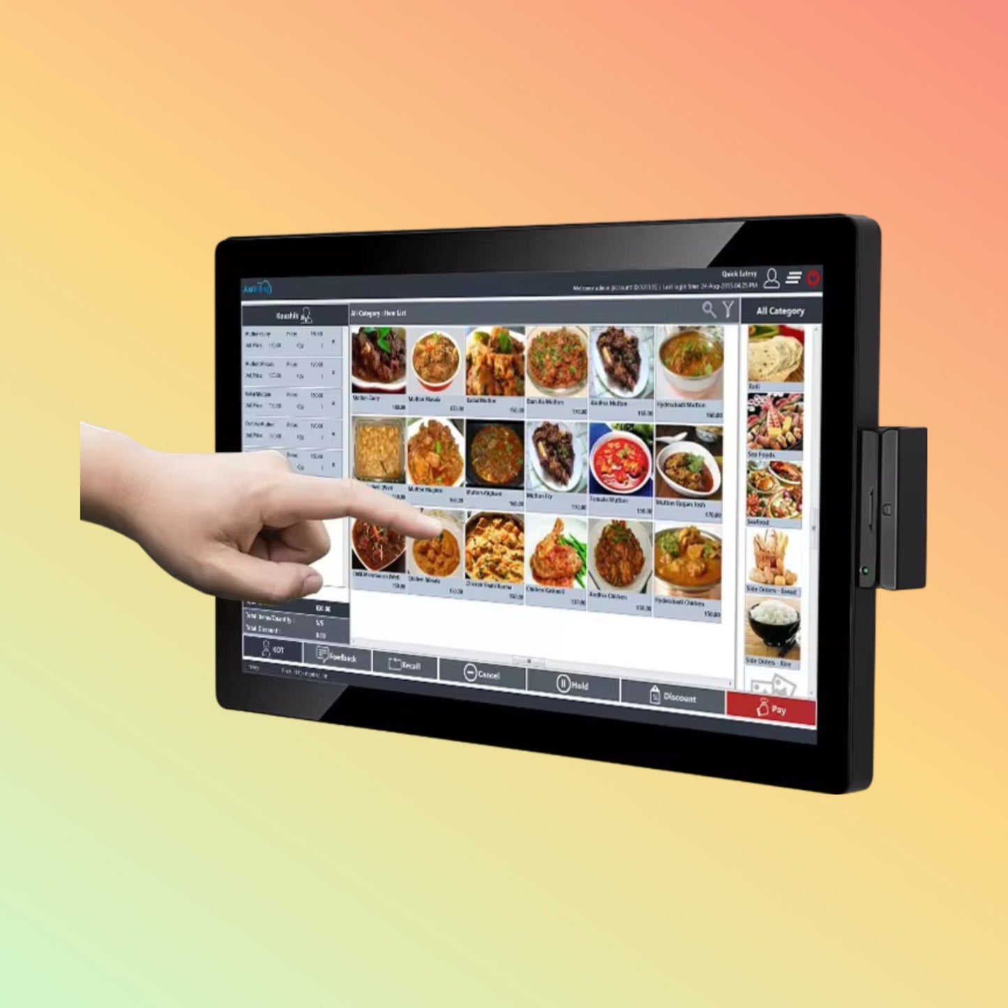 POSTECH PT-R1215: 21.5" Advanced Touchscreen POS System