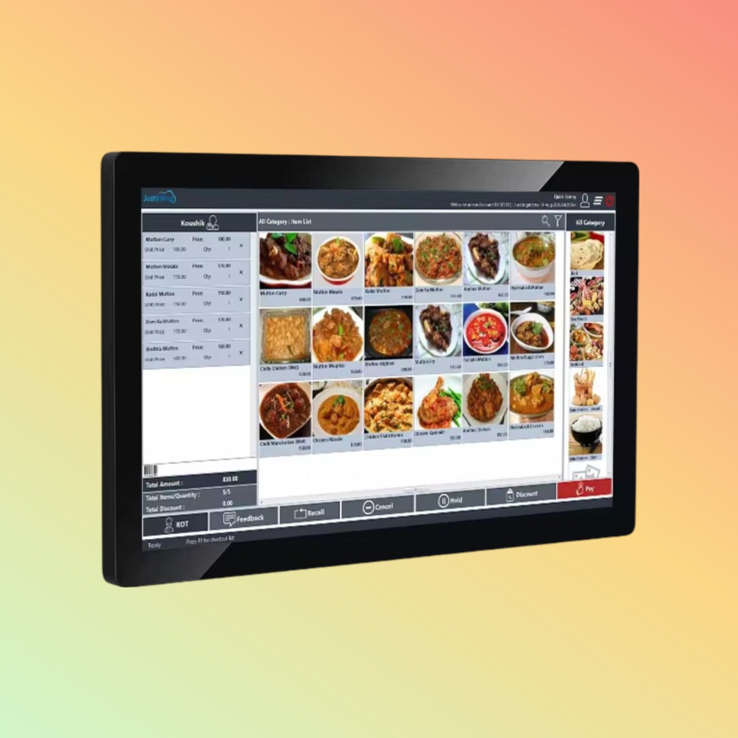 POSTECH PT-R1215: 21.5" Advanced Touchscreen POS System