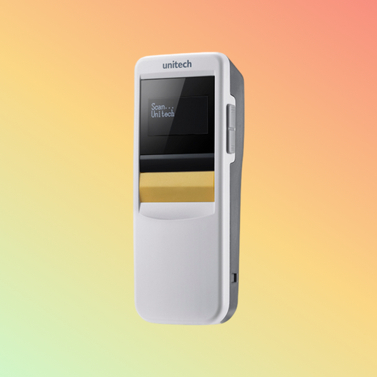 alt="Unitech MS926P wireless pocket 2D scanner in use"