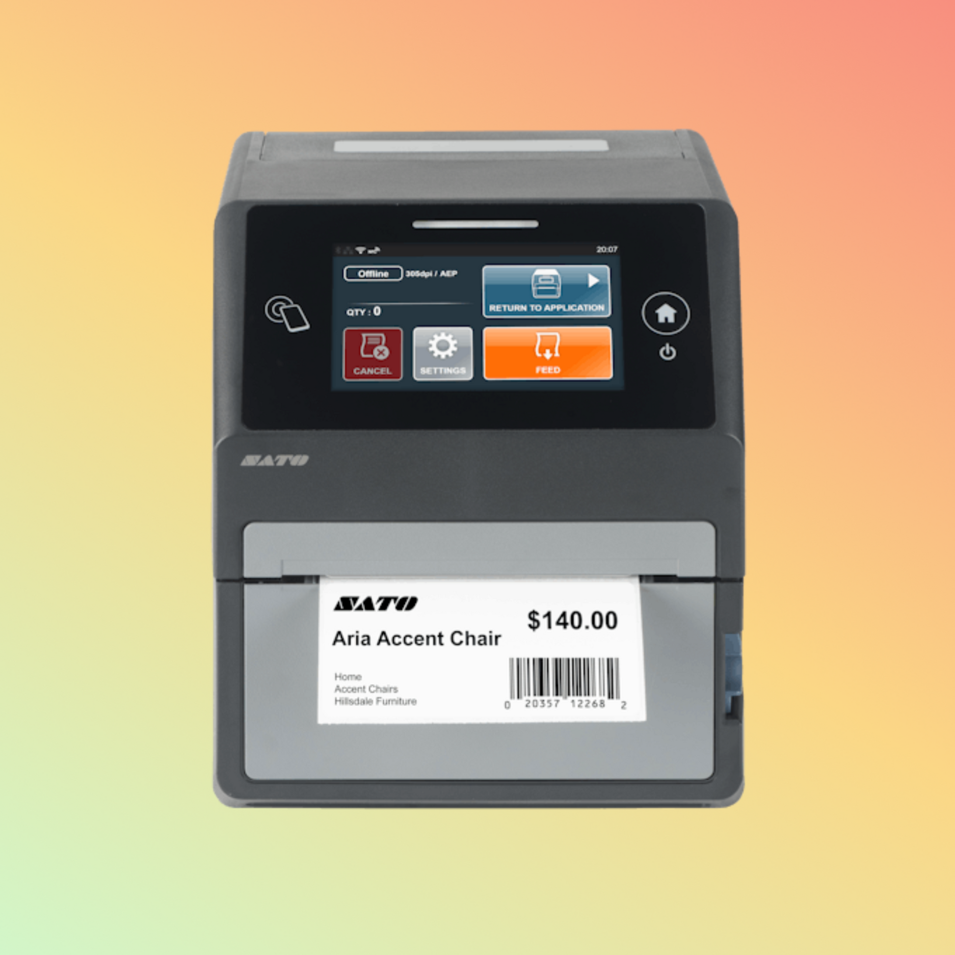 alt="SATO America CT4-LX Series desktop thermal printers designed for compact use, featuring high-resolution output, versatile connectivity options, and efficient thermal printing."