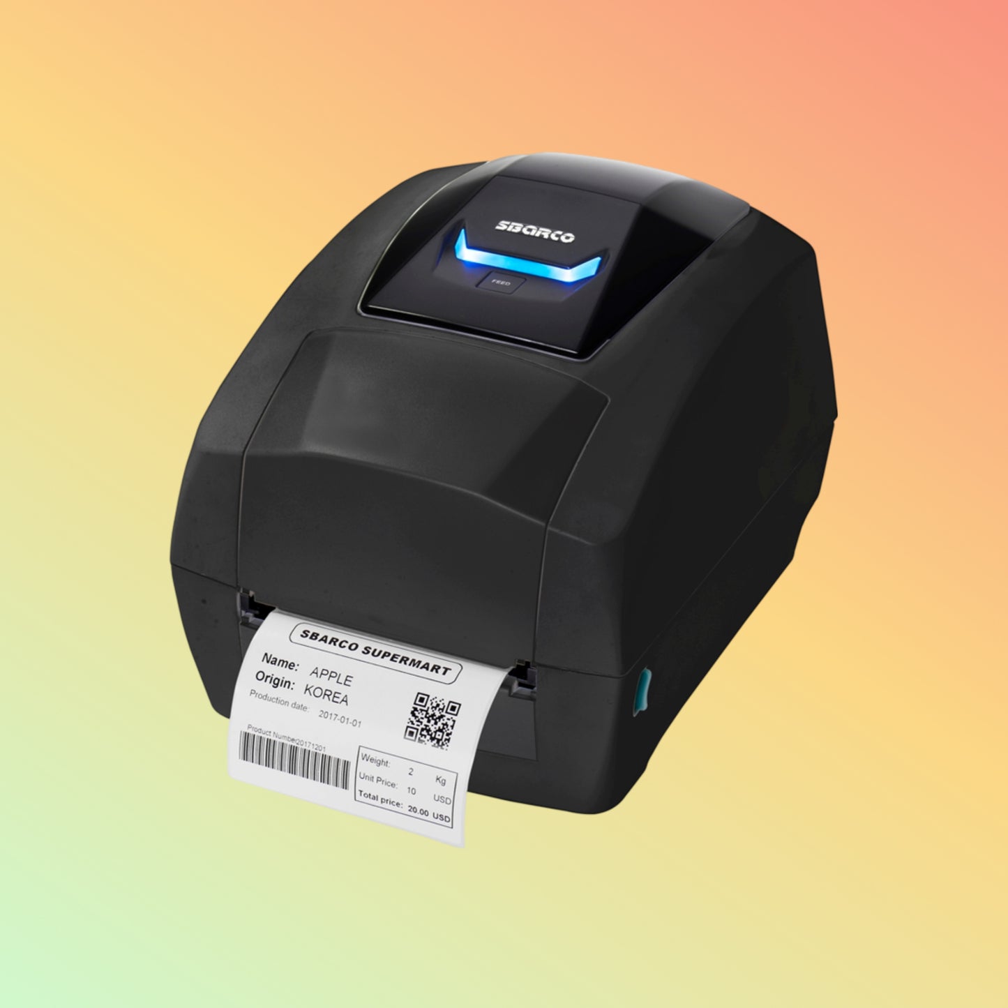 SBARCO T43R+ Care Label Printer – High-Resolution 300 dpi