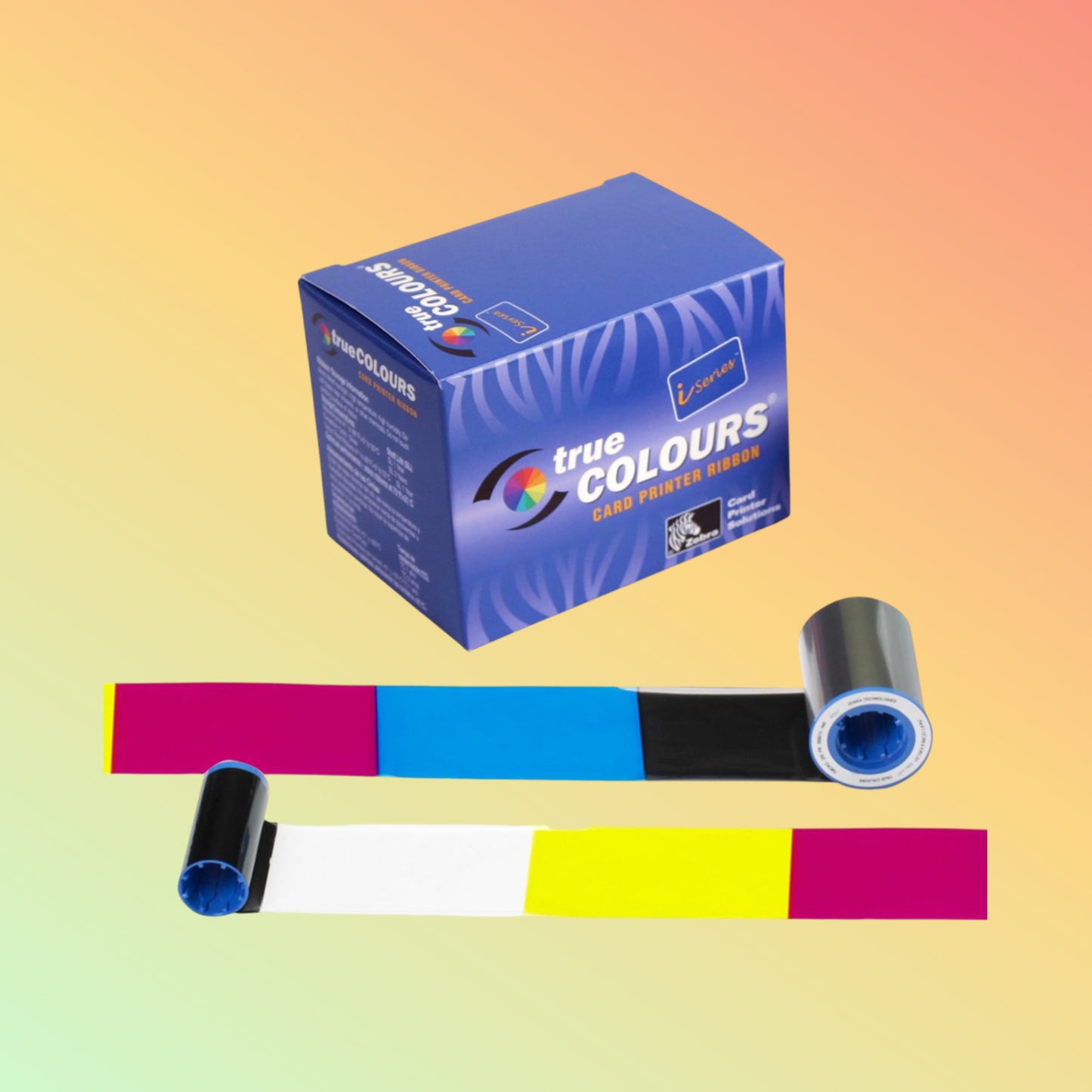 Zebra 800012-445 ID Card Ribbon - High Efficiency, Full-Color Printing