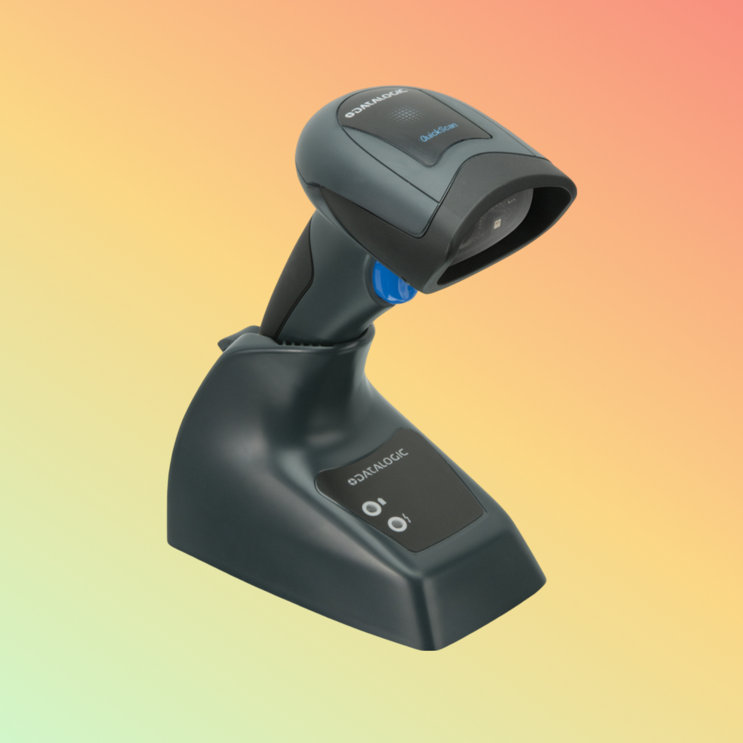 alt="DCI QBT2131 1D Bluetooth Barcode Scanner in use for inventory management"