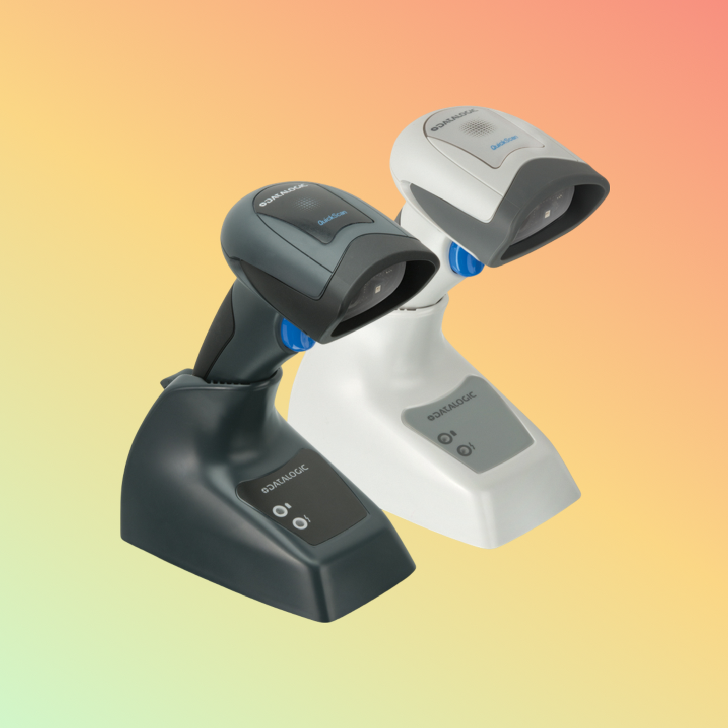 alt="Handheld DCI QM2400 2D Barcode Scanner with wireless capability"
