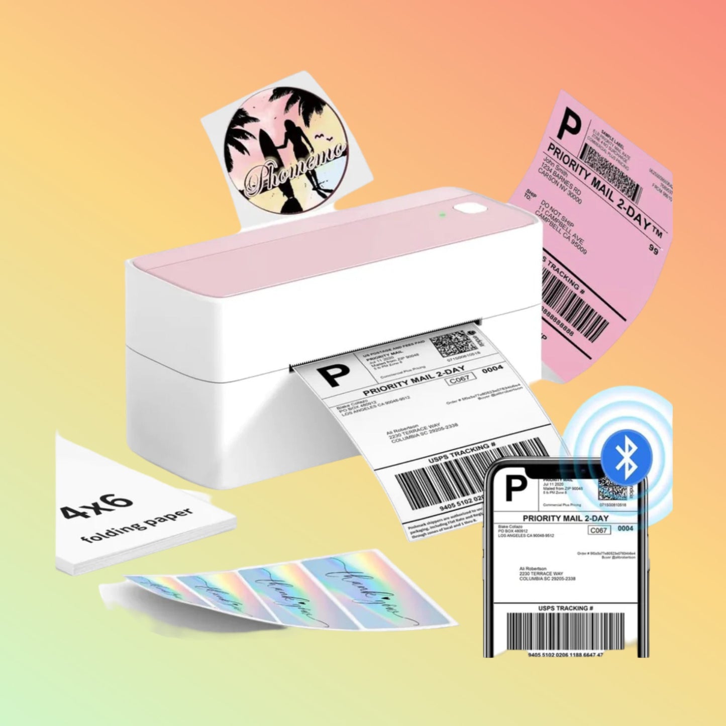 Phomemo PM-241-BT Bluetooth Shipping Label Printer